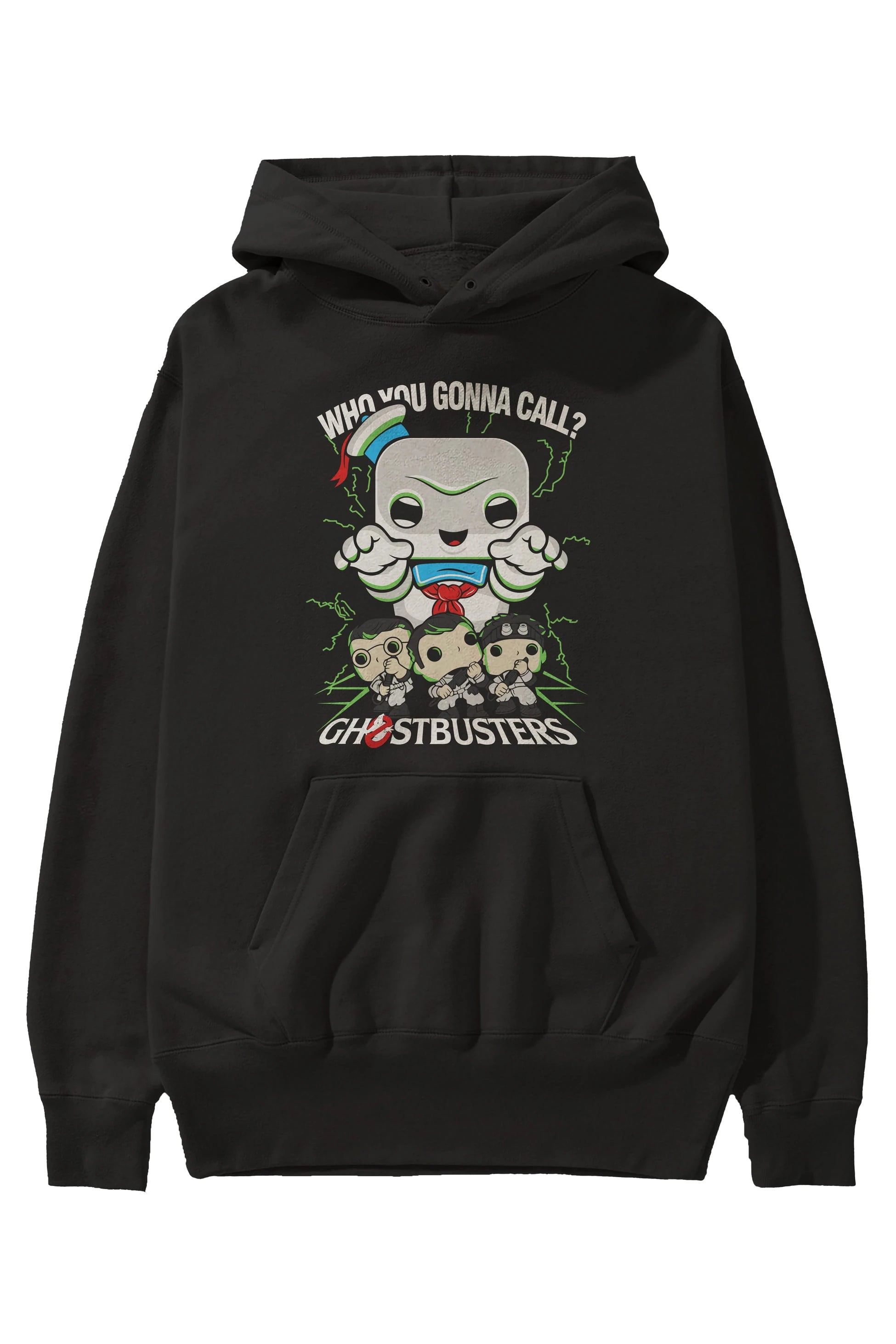 Ghostbusters Ön Baskılı Hoodie Oversize Kapüşonlu Sweatshirt Erkek Kadın Unisex