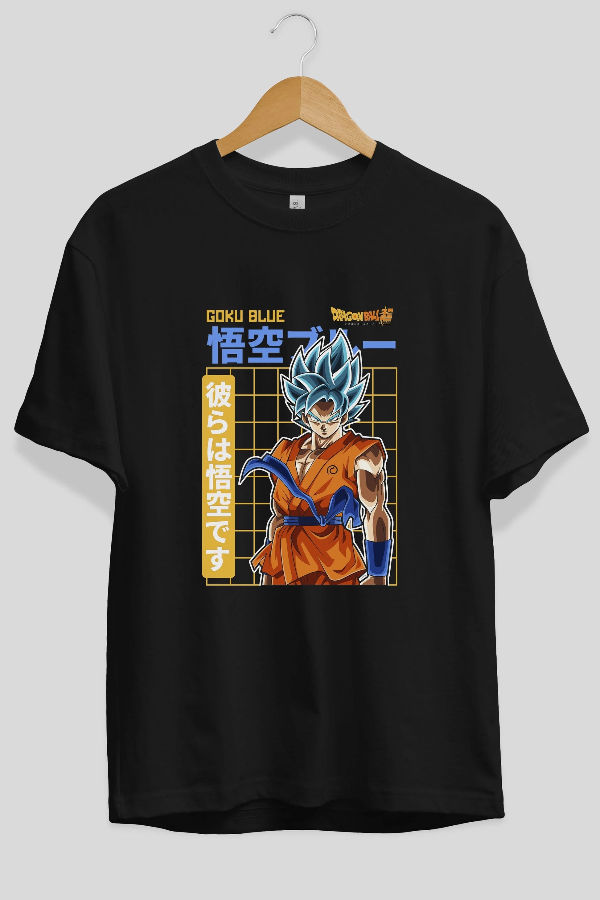 GOKU 1 Anime Ön Baskılı Oversize t-shirt %100 pamuk Erkek Kadın Unisex