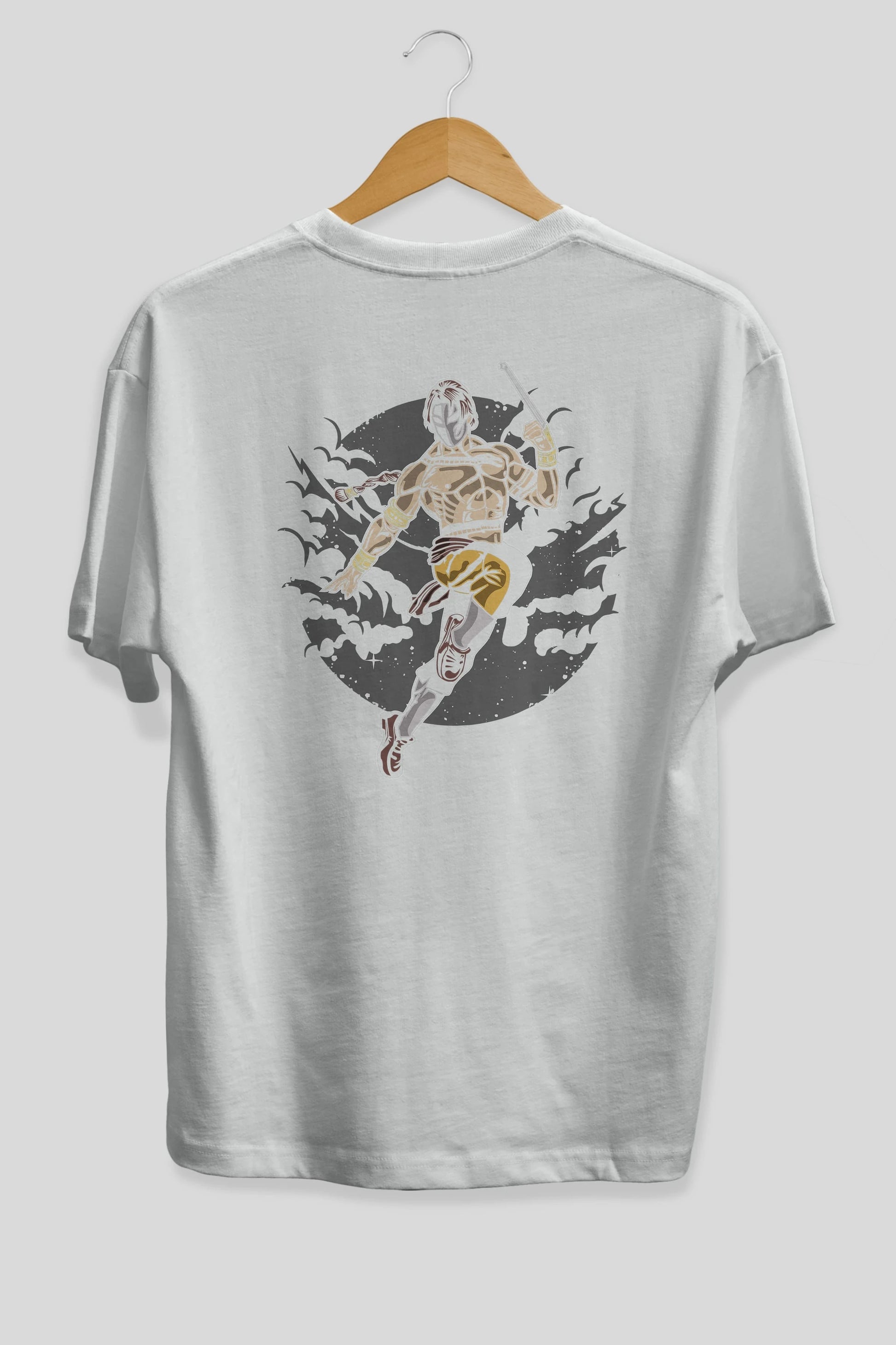 Vega Arka Baskılı Oversize t-shirt Erkek Kadın Unisex %100 Pamuk