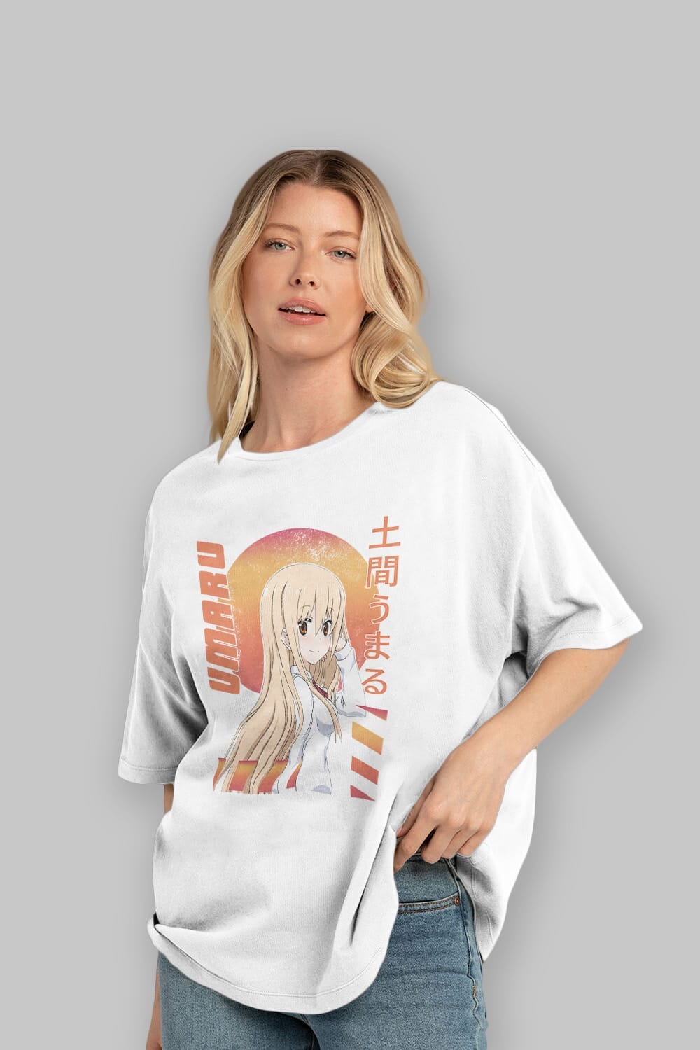 Umaru Doma 5 Anime Ön Baskılı Oversize t-shirt %100 pamuk Erkek Kadın Unisex