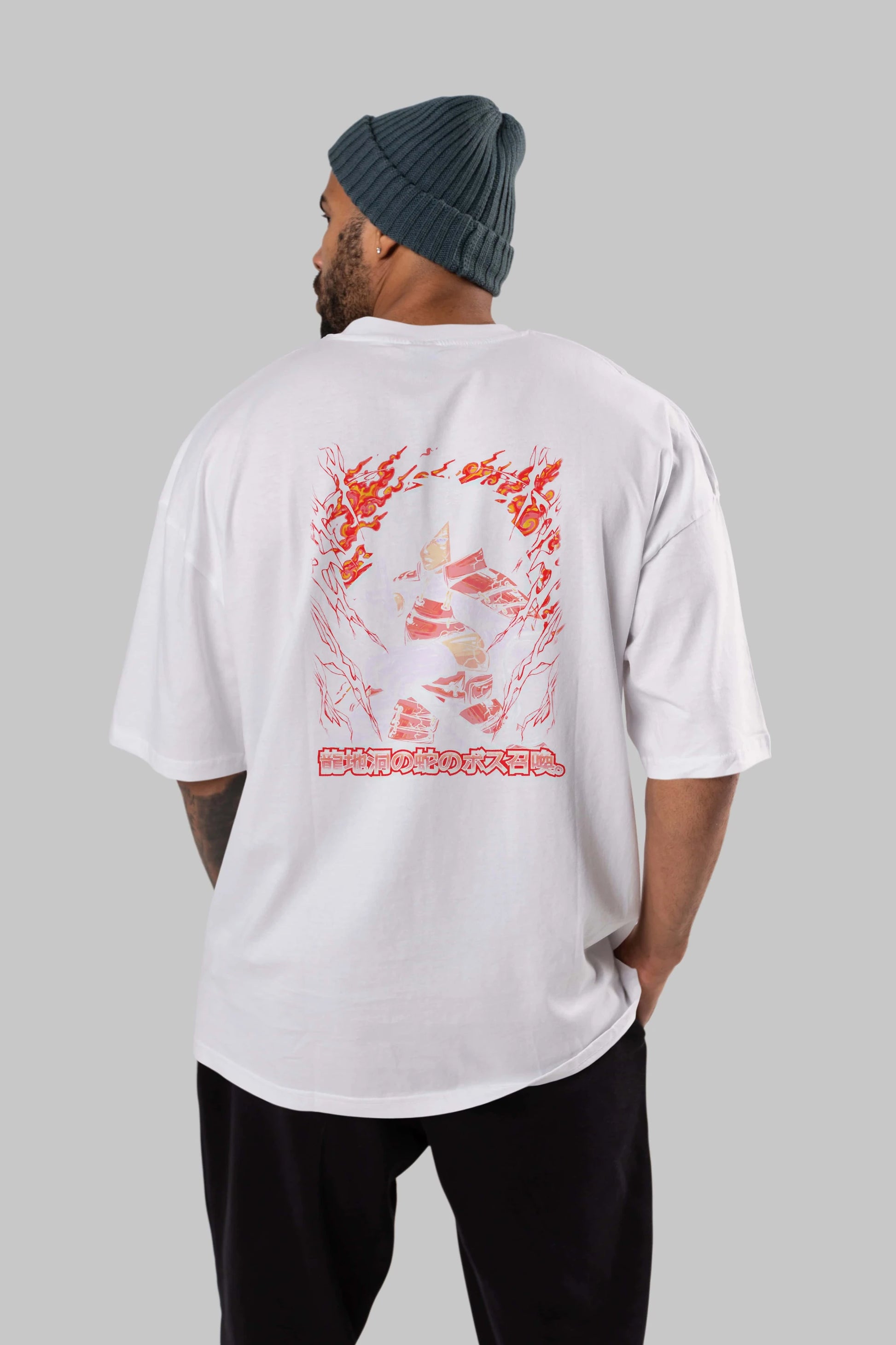 NARUTO (12) Anime Arka Baskılı Oversize t-shirt Erkek Kadın Unisex