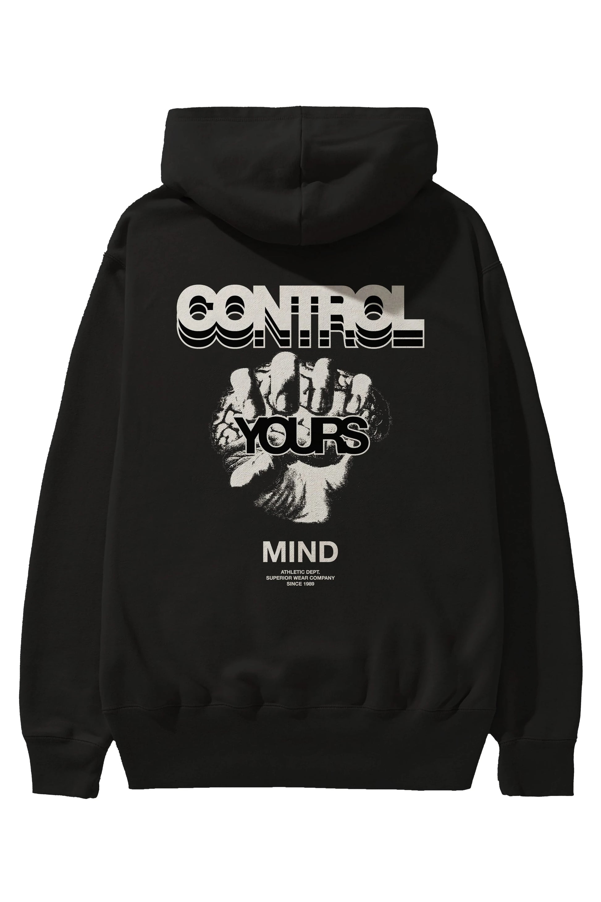 Control Your Mind Arka Baskılı Hoodie Oversize Kapüşonlu Sweatshirt Erkek Kadın Unisex