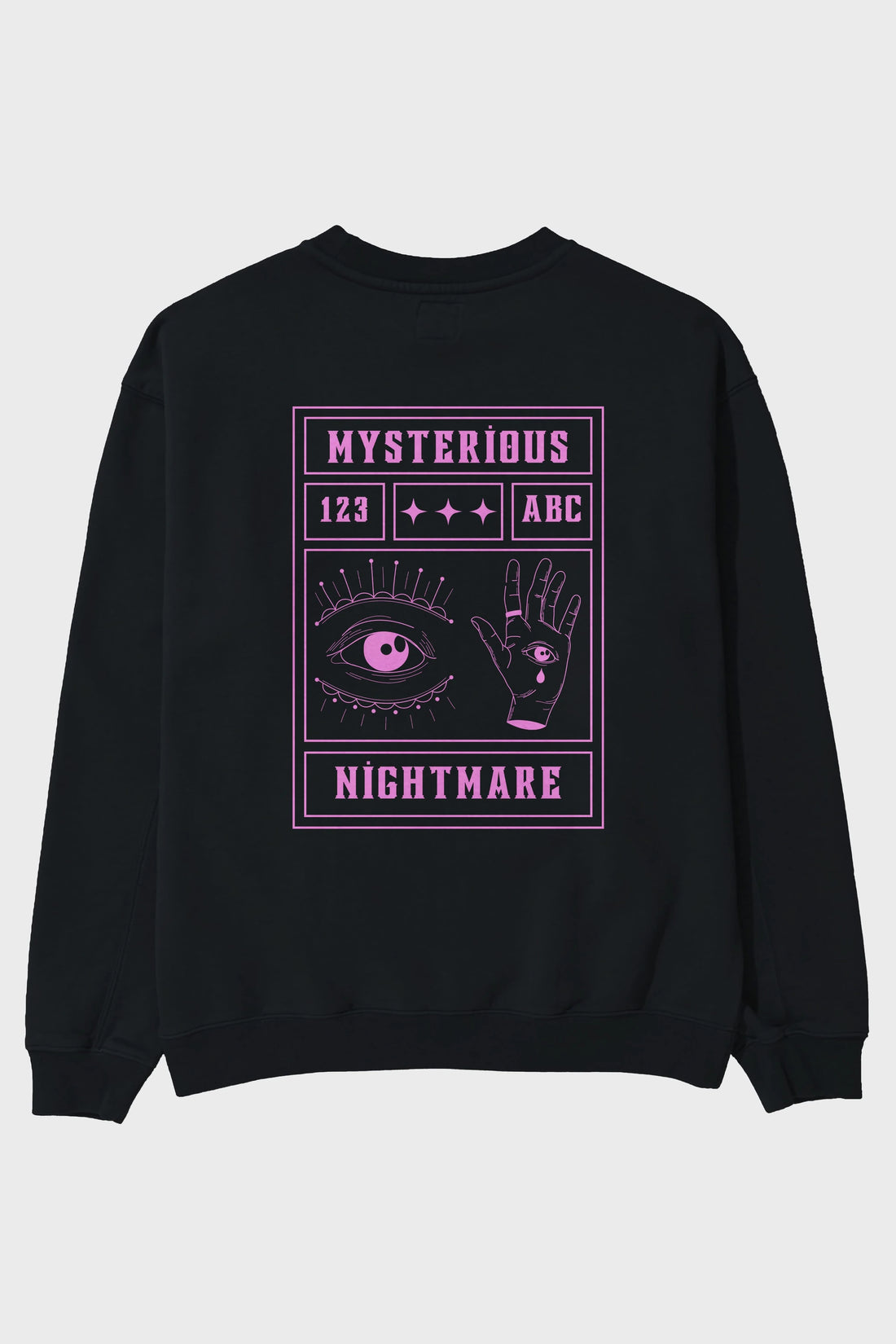 Mysterious Nightmare Arka Baskılı Oversize Sweatshirt Erkek Kadın Unisex