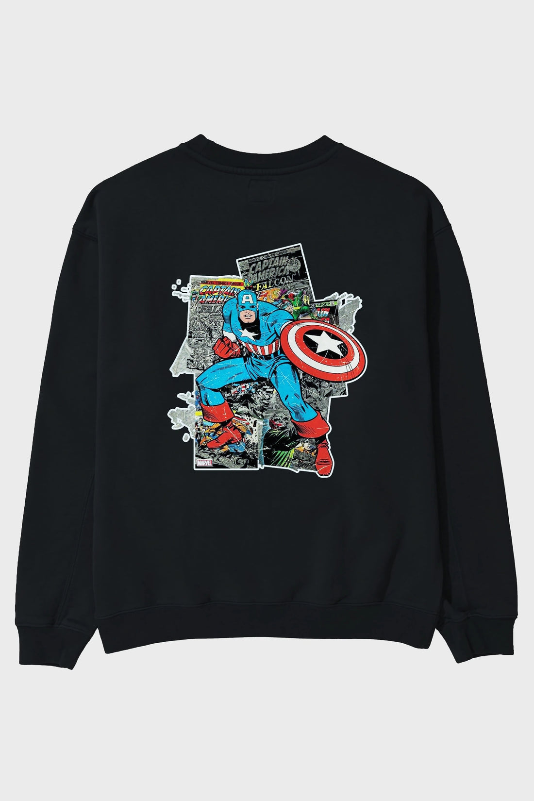 Captain America (2) Arka Baskılı Oversize Sweatshirt Erkek Kadın Unisex