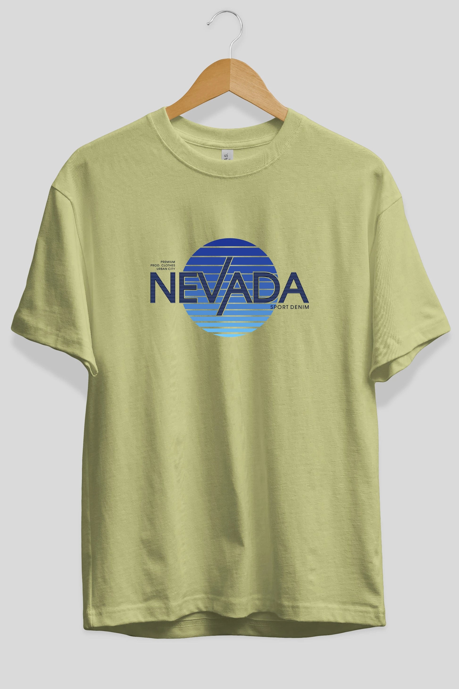 Nevada Ön Baskılı Oversize t-shirt Erkek Kadın Unisex