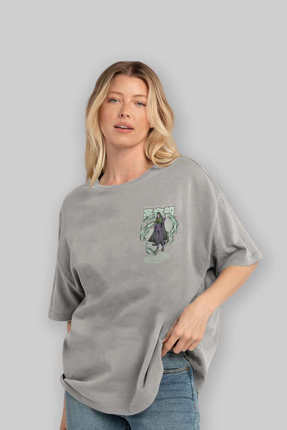 Monkey D. Dragon Ön Sol Baskılı Oversize t-shirt Erkek Kadın Unisex %100 Pamuk Bisiklet Yaka tişort