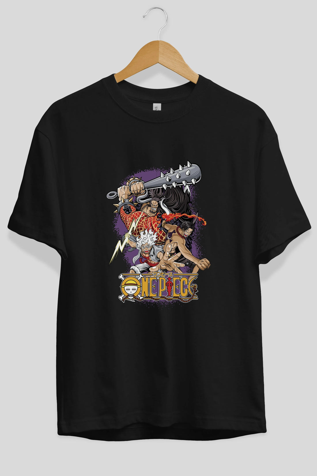 ONE PIECE (6) Anime Ön Baskılı Oversize t-shirt %100 pamuk Erkek Kadın Unisex