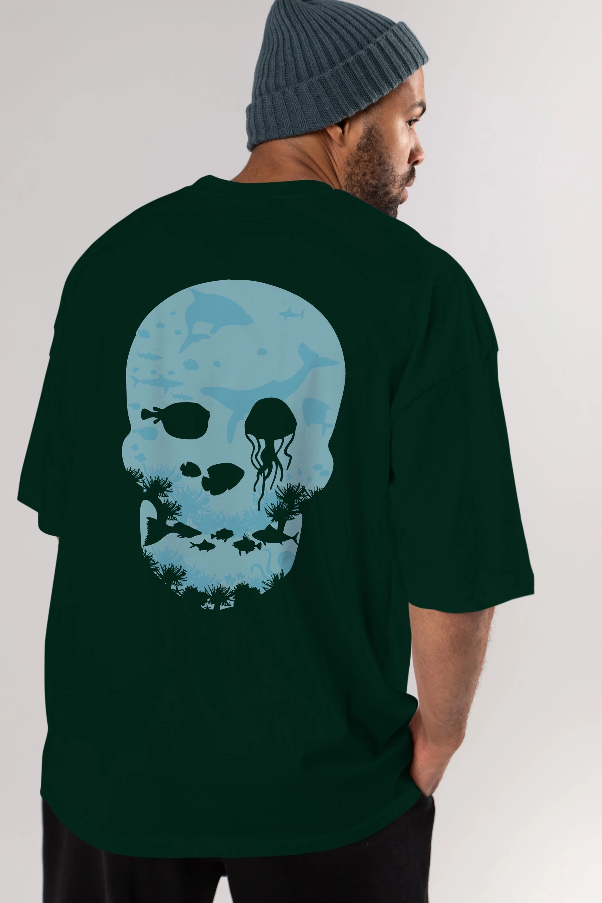Dead Sea Arka Baskılı Oversize t-shirt %100 pamuk Erkek Kadın Unisex