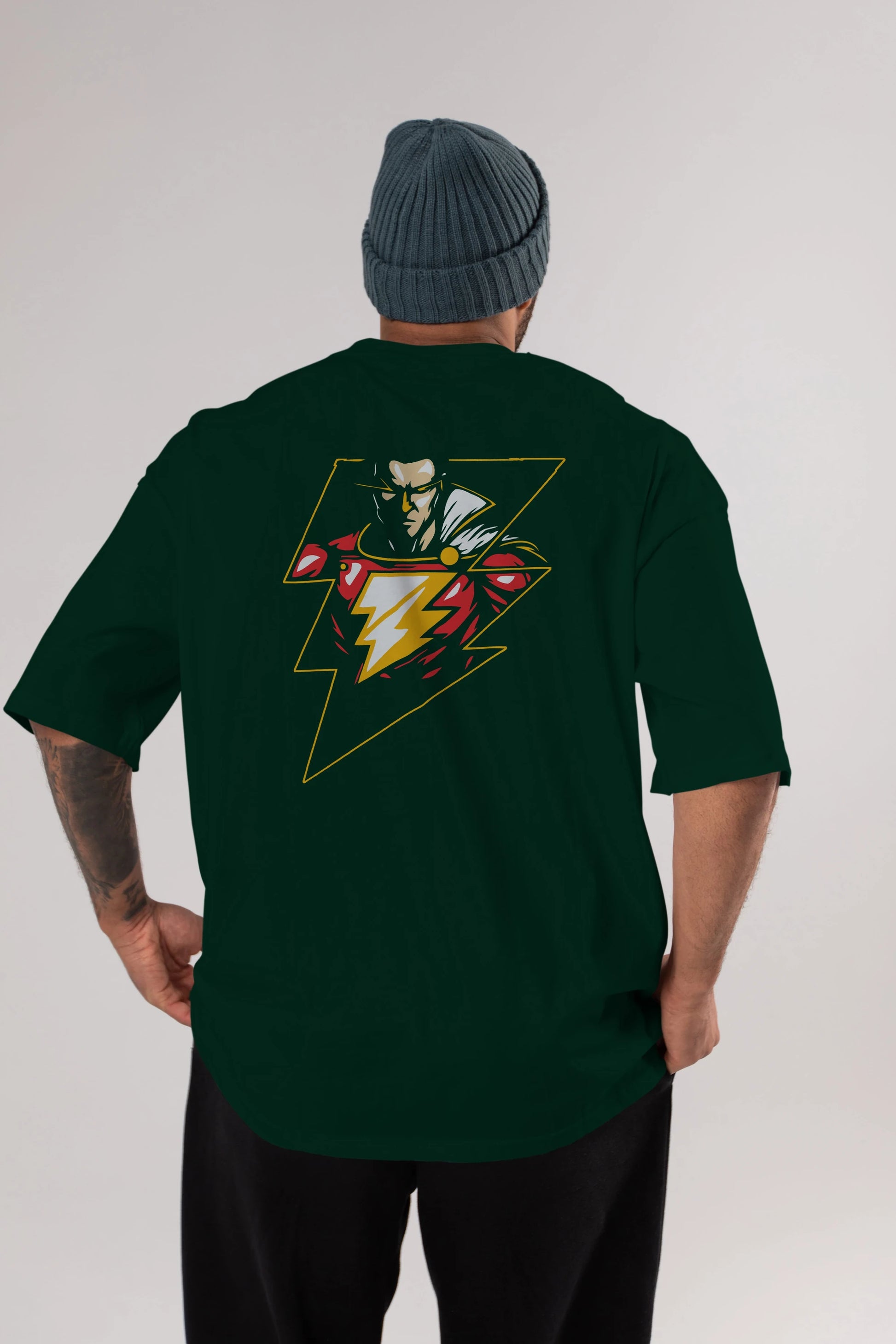 Flash Avengers (3) Arka Baskılı Oversize t-shirt Erkek Kadın Unisex %100 Pamuk Bisiklet Yaka tişort