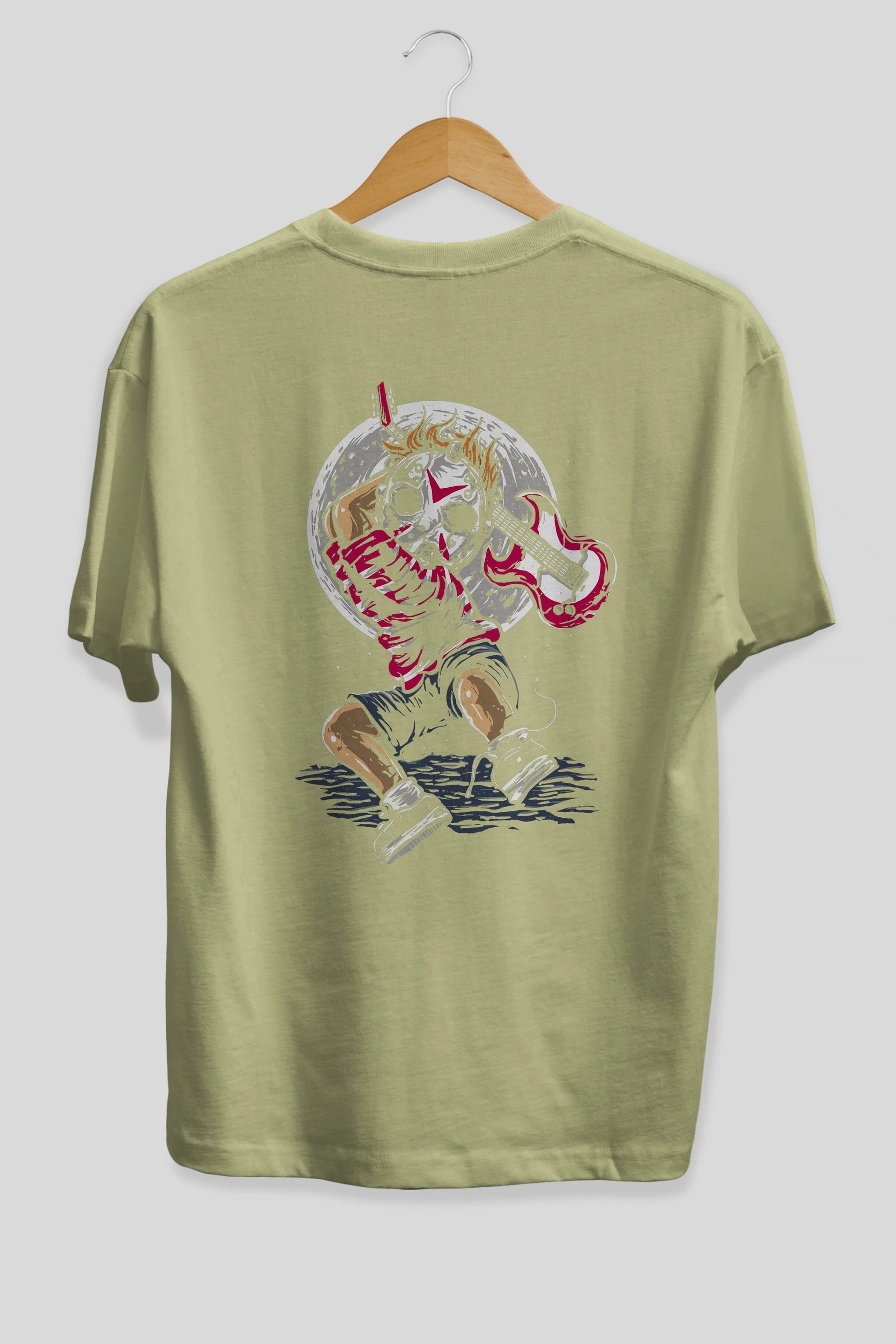 Break The Noise Arka Baskılı Oversize t-shirt Erkek Kadın Unisex %100 Pamuk