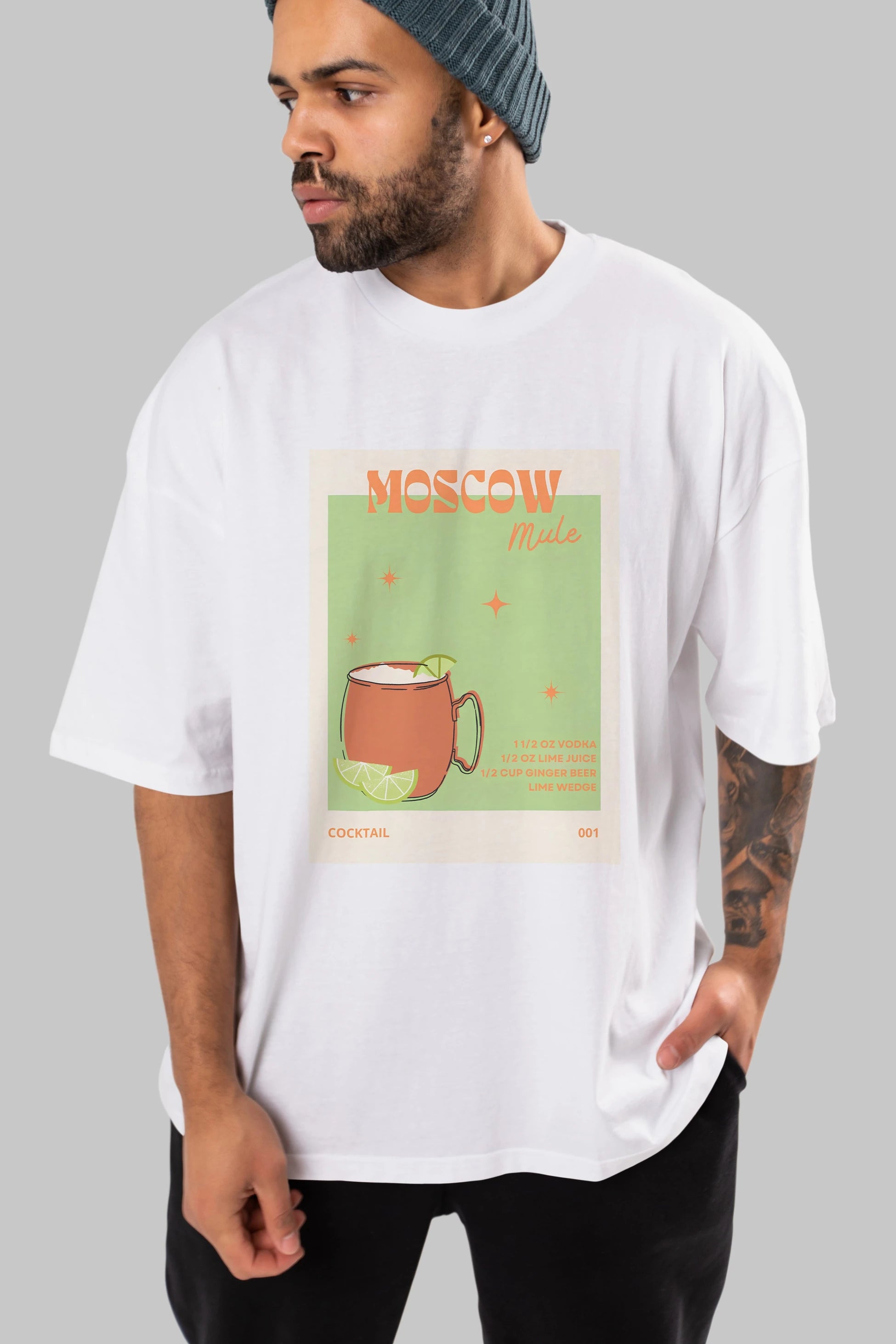 Moscow Mule 2 Ön Baskılı Oversize t-shirt Erkek Kadın Unisex %100 Pamuk Bisiklet Yaka tişort