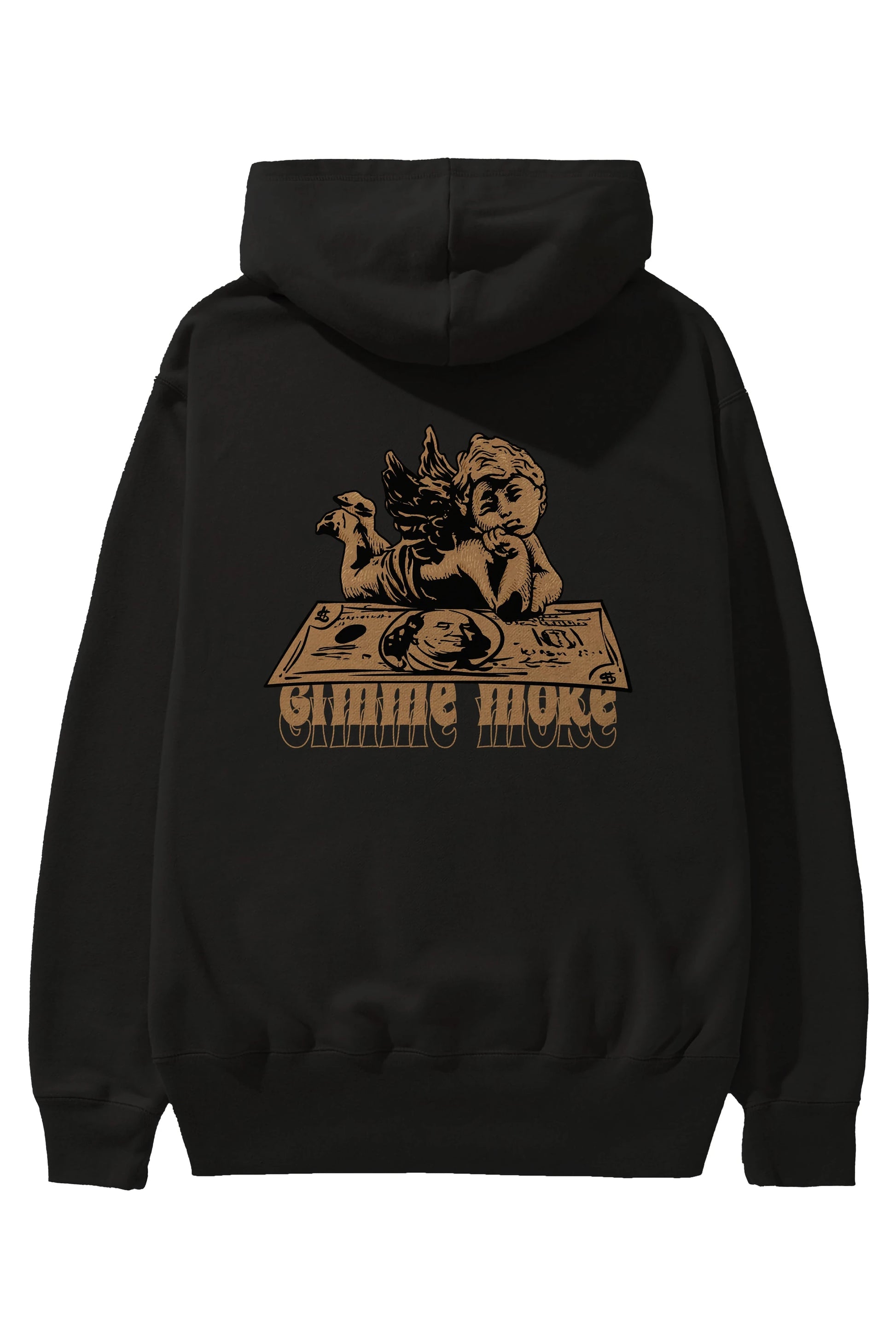Gimme More Arka Baskılı Hoodie Oversize Kapüşonlu Sweatshirt Erkek Kadın Unisex