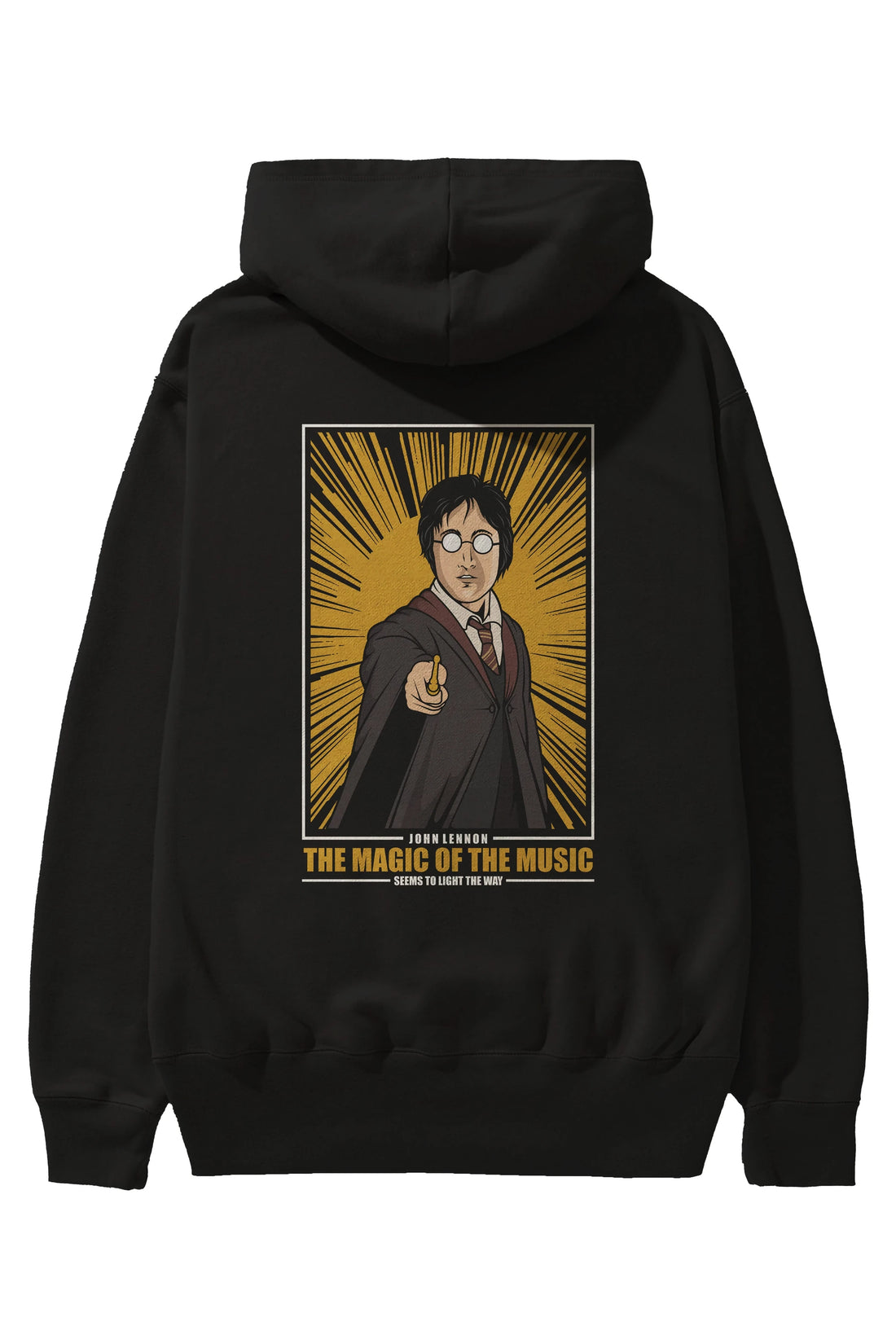 John Potter Arka Baskılı Hoodie Oversize Kapüşonlu Sweatshirt Erkek Kadın Unisex