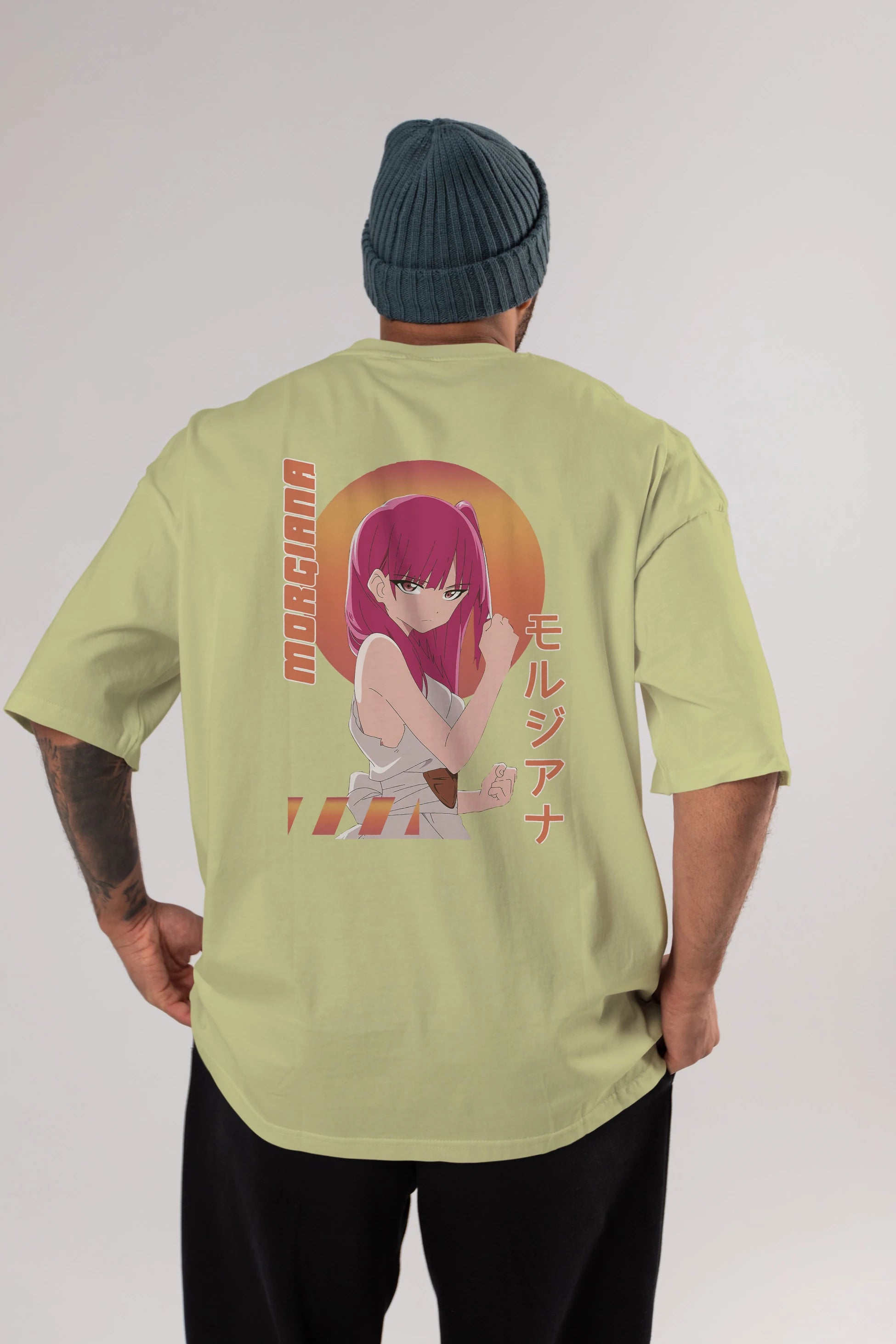 Morgiana 5 Anime Arka Baskılı Oversize t-shirt Erkek Kadın Unisex
