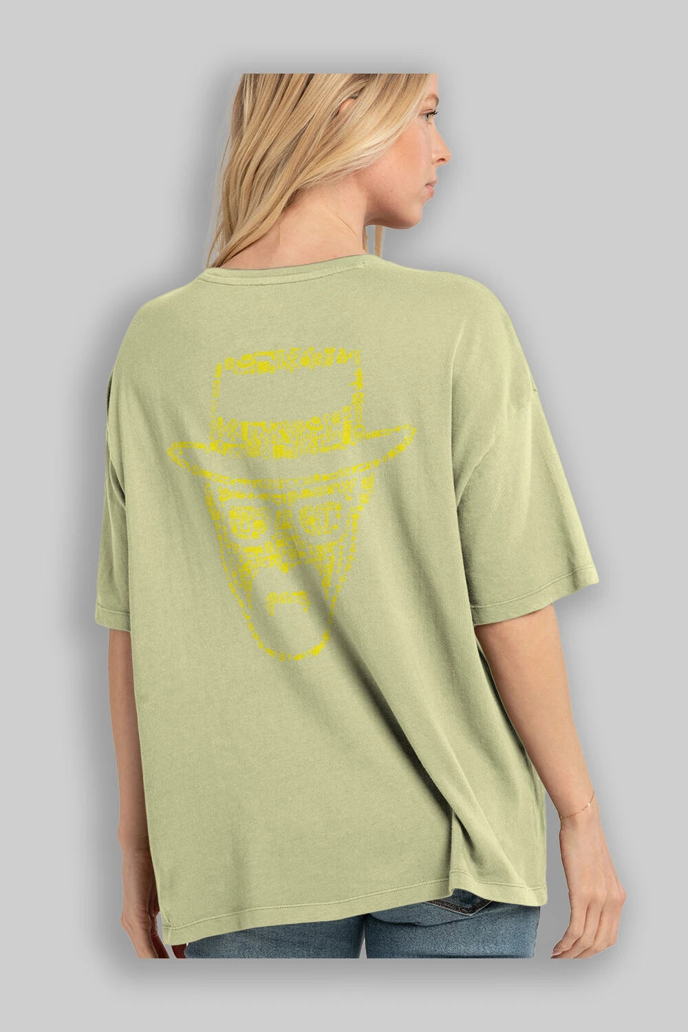 The Chronicle Arka Baskılı Oversize t-shirt %100 pamuk Erkek Kadın Unisex