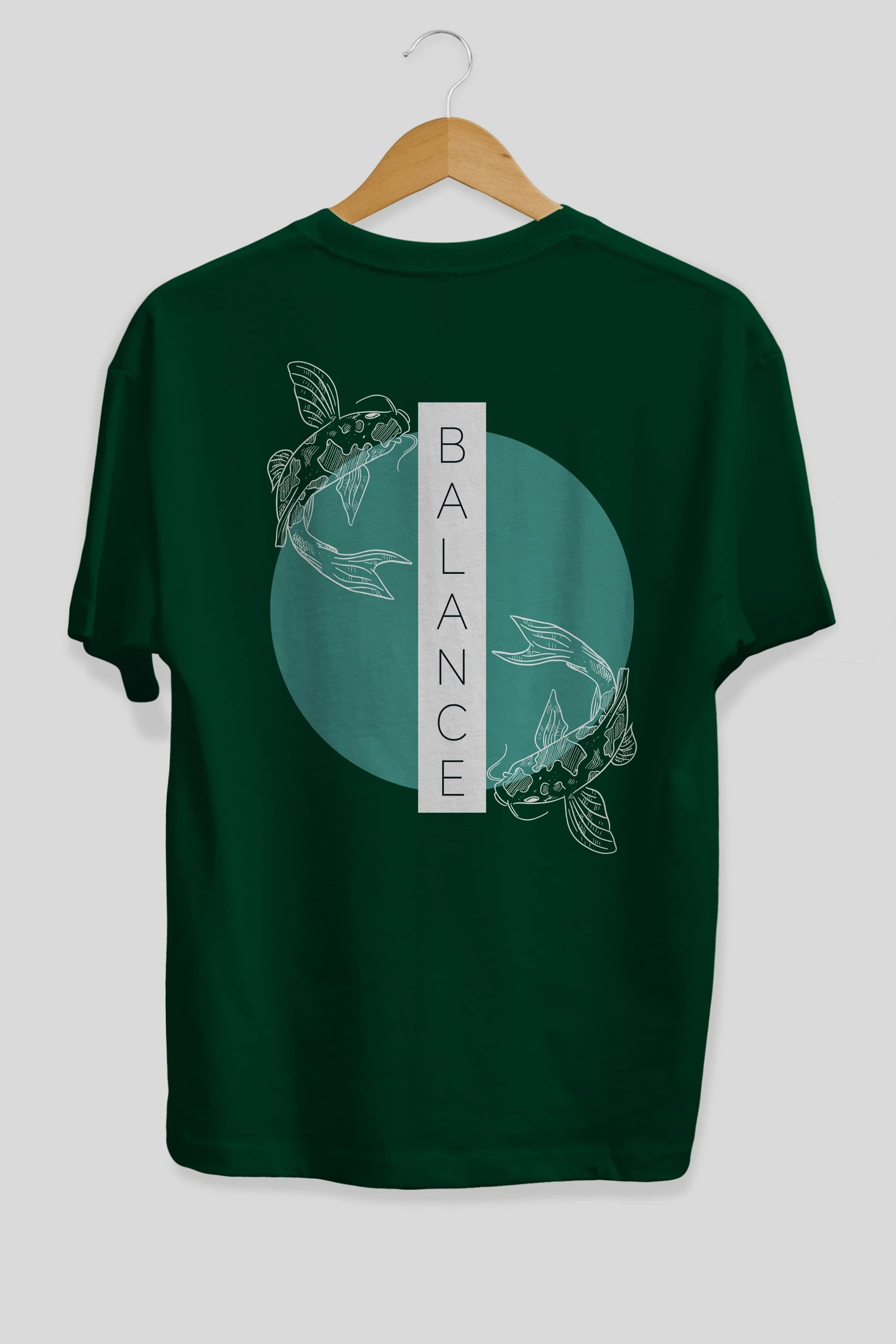 Balance 2 Yazılı Arka Baskılı Oversize t-shirt Erkek Kadın Unisex