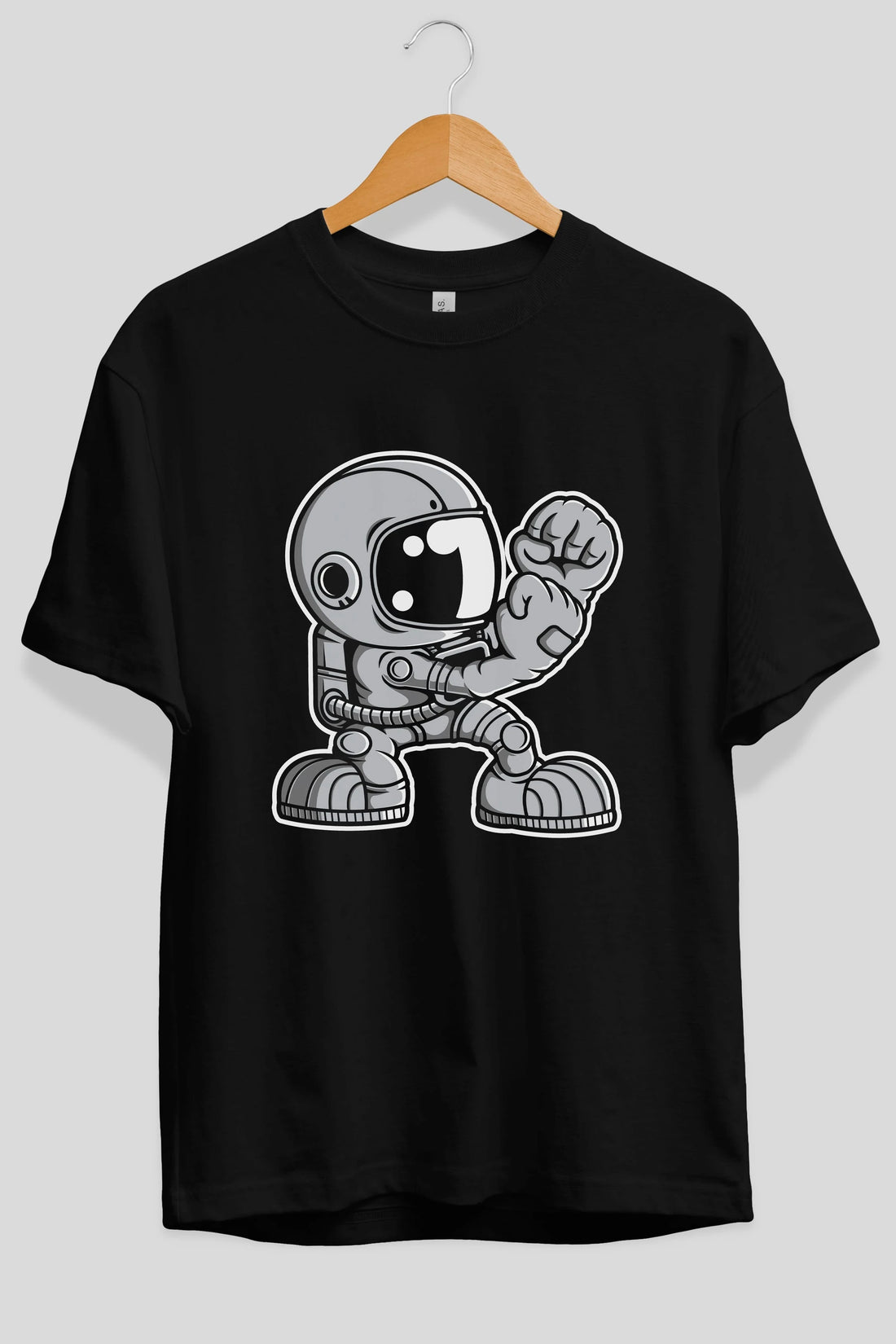 Astronaut Fighting Irish Ön Baskılı Oversize t-shirt Erkek Kadın Unisex