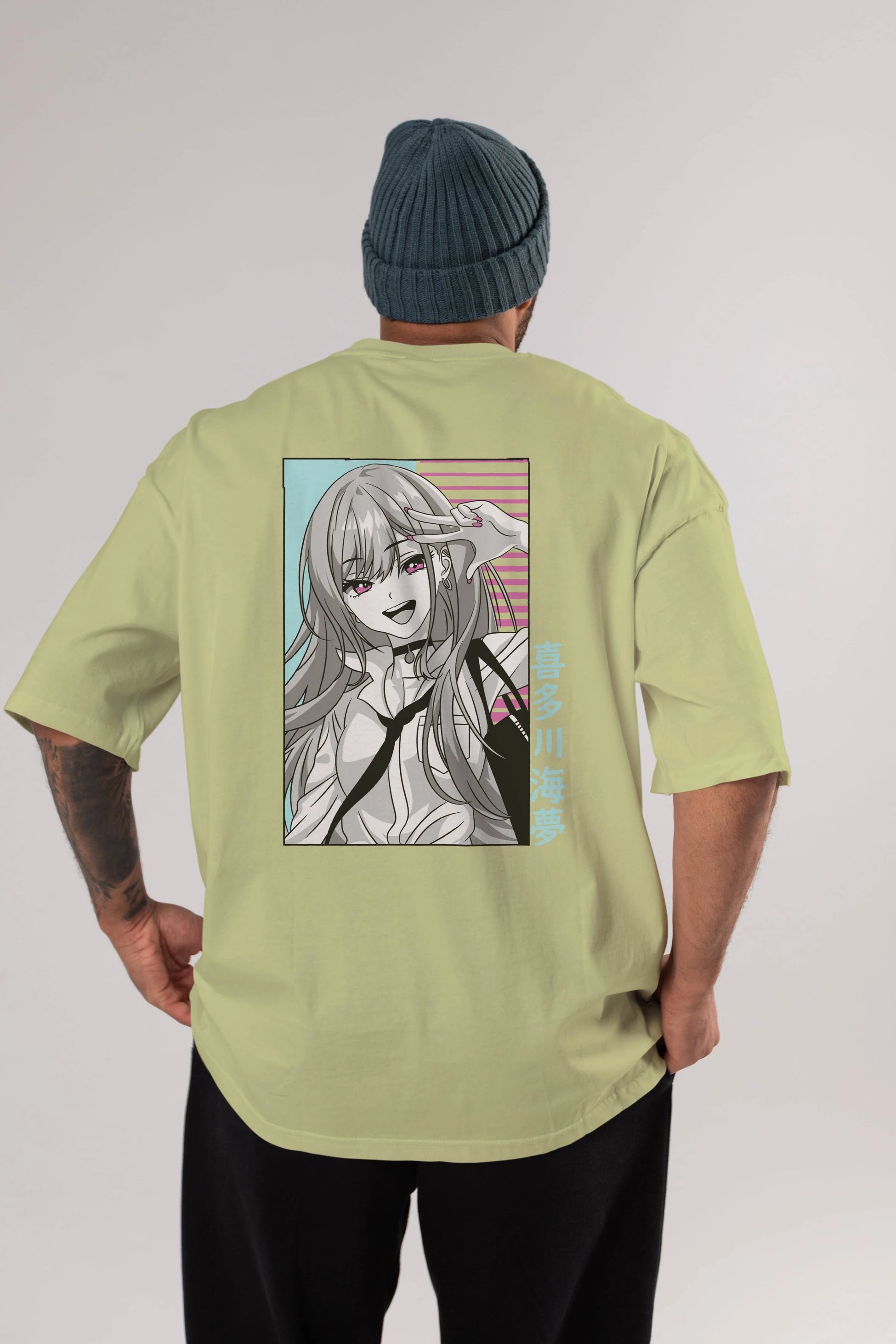 Marin Kitagawa 1 Anime Arka Baskılı Oversize t-shirt Erkek Kadın Unisex