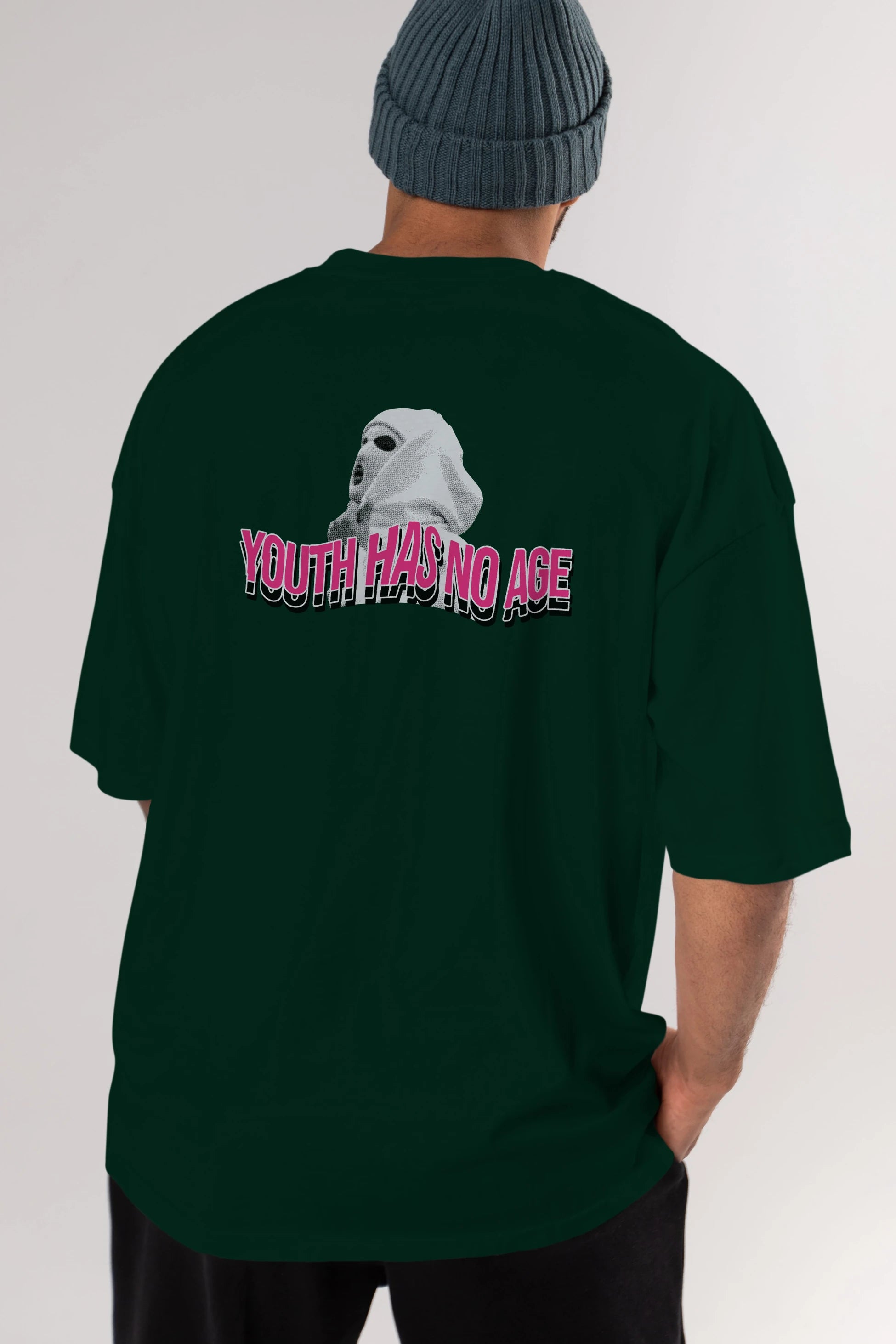 Youth Has No Age Arka Baskılı Oversize t-shirt Erkek Kadın Unisex