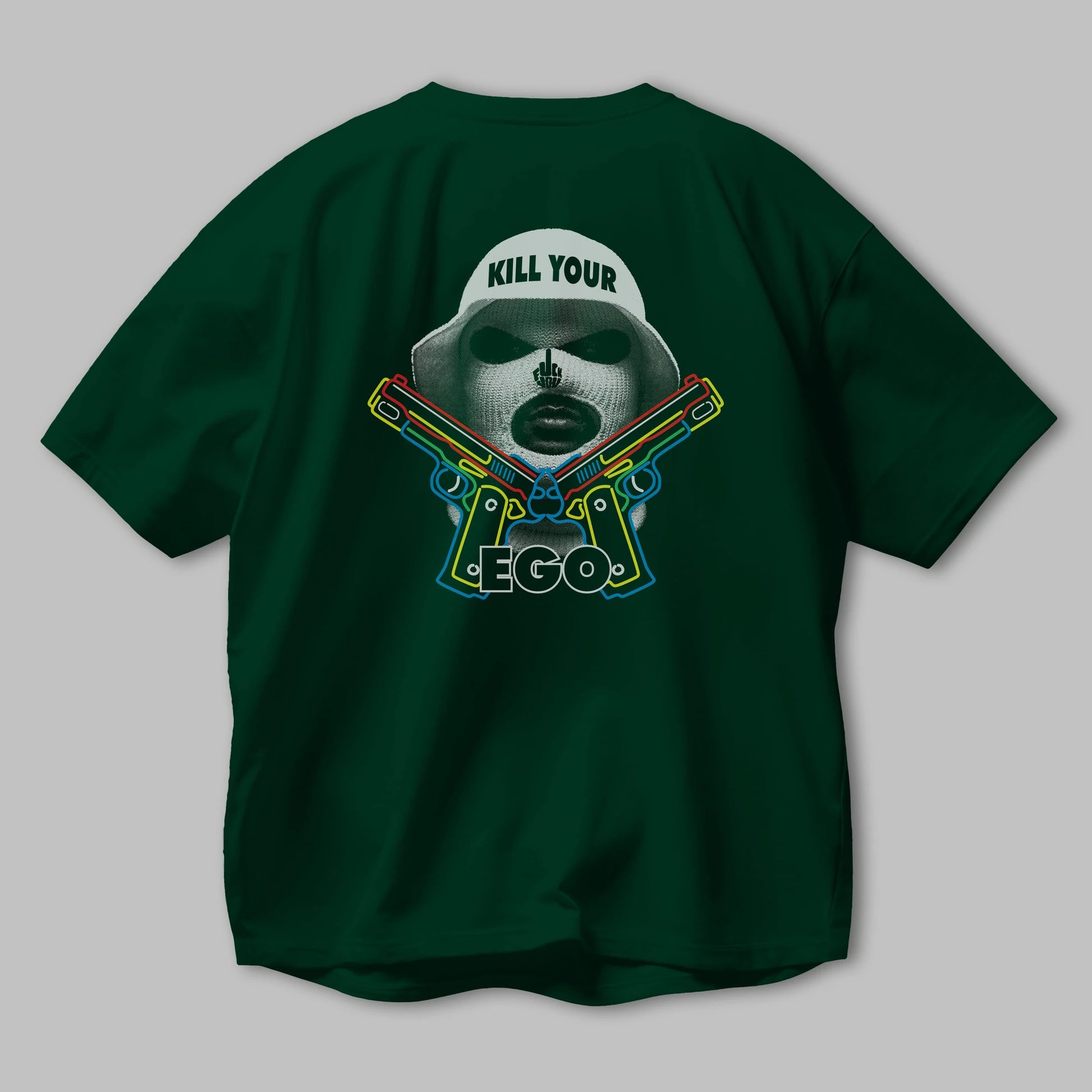 Kill Your Ego Arka Baskılı Oversize t-shirt Erkek Kadın Unisex