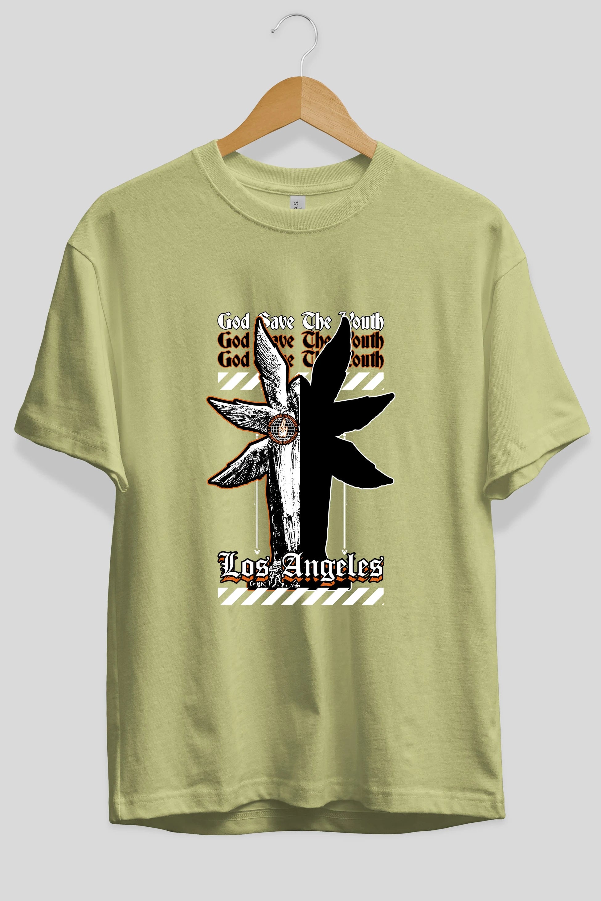 God Save The Youth Ön Baskılı Oversize t-shirt Erkek Kadın Unisex
