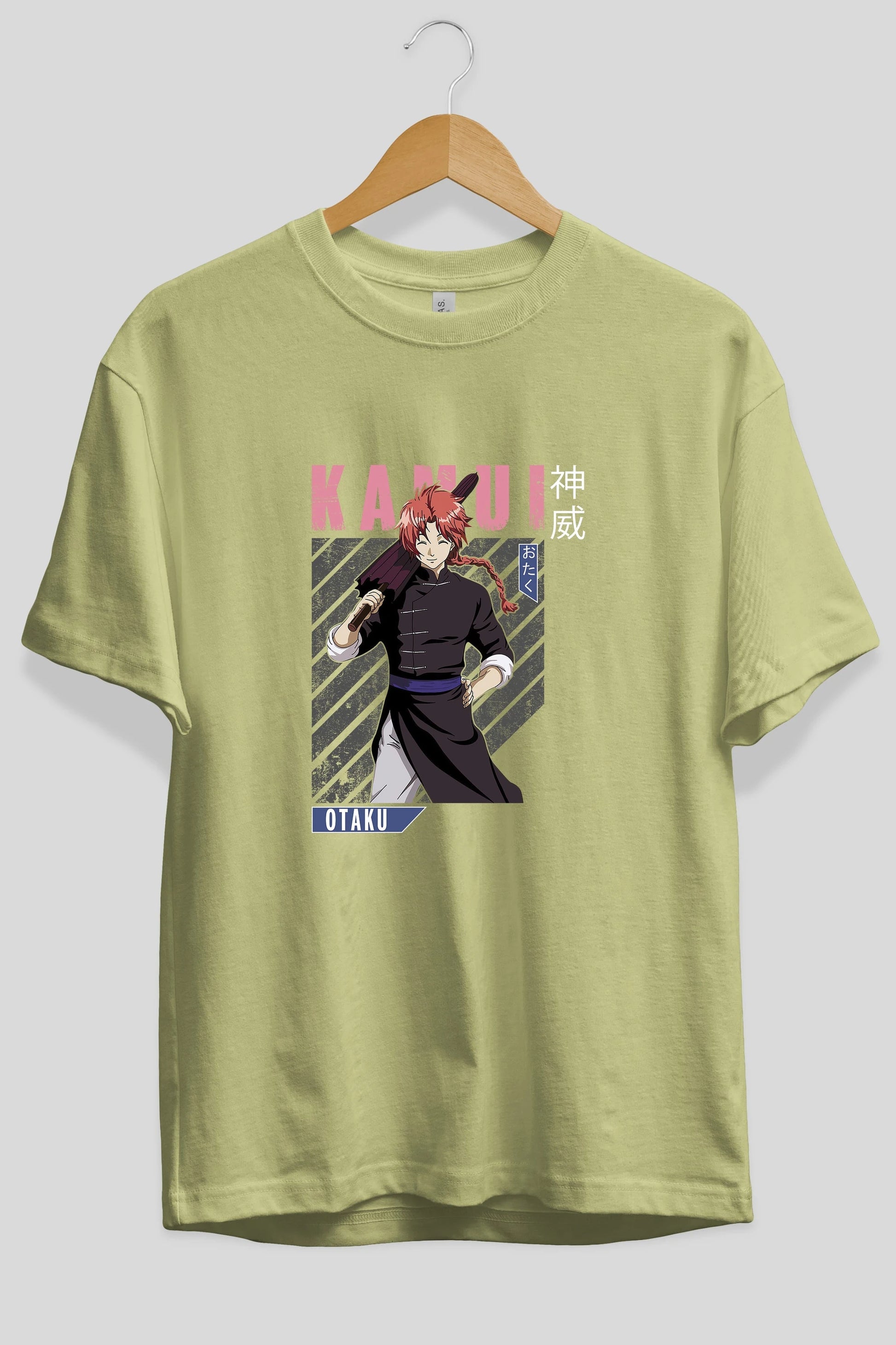 Kamui GINTAMA 1 Anime Ön Baskılı Oversize t-shirt %100 pamuk Erkek Kadın Unisex