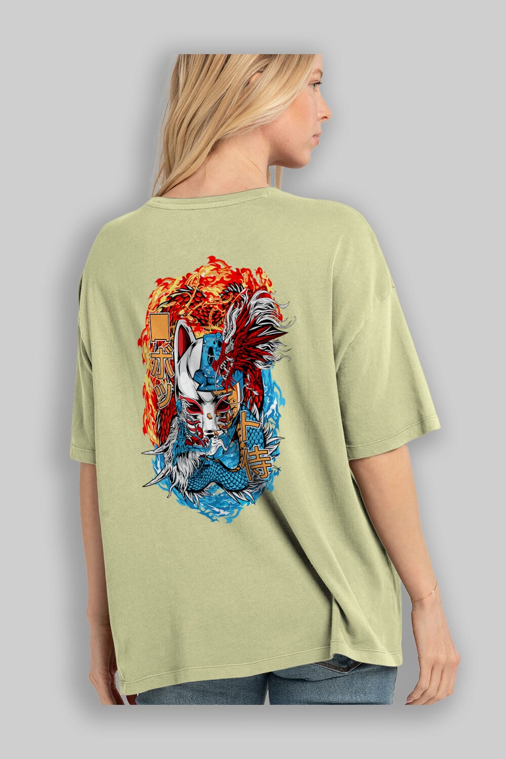 ONE PIECE (7) Anime Arka Baskılı Oversize t-shirt Erkek Kadın Unisex