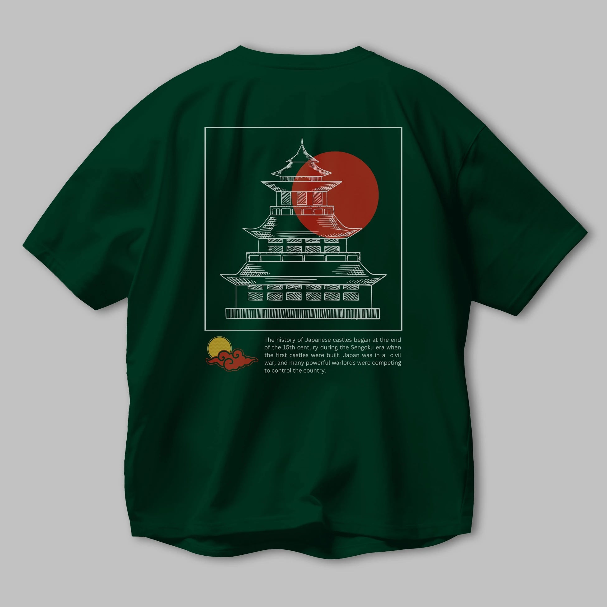 Japan Streetwear Arka Baskılı Oversize t-shirt Erkek Kadın Unisex
