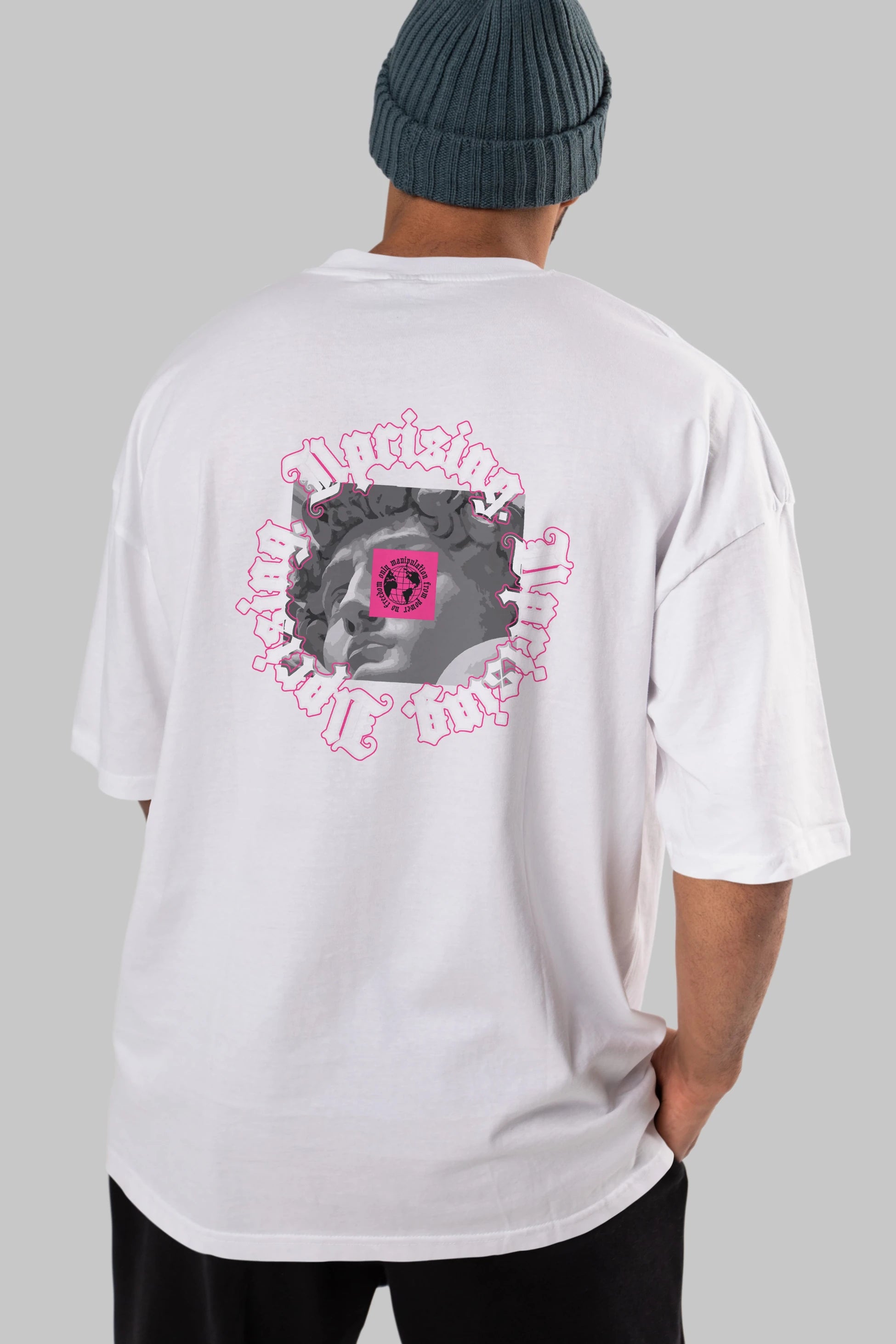 Uprising Arka Baskılı Oversize t-shirt Erkek Kadın Unisex