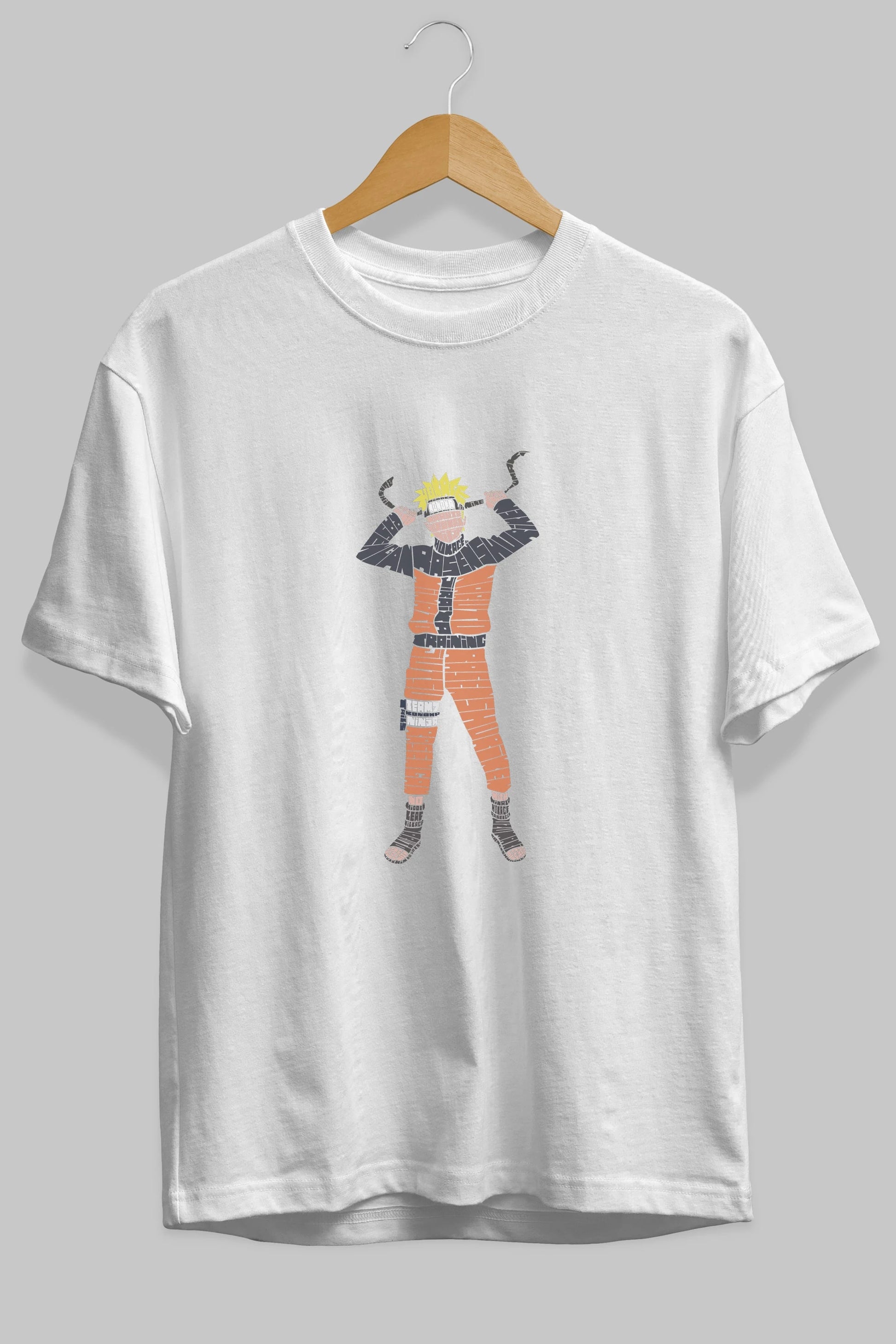 Naruto Ön Baskılı Oversize t-shirt %100 pamuk Erkek Kadın Unisex