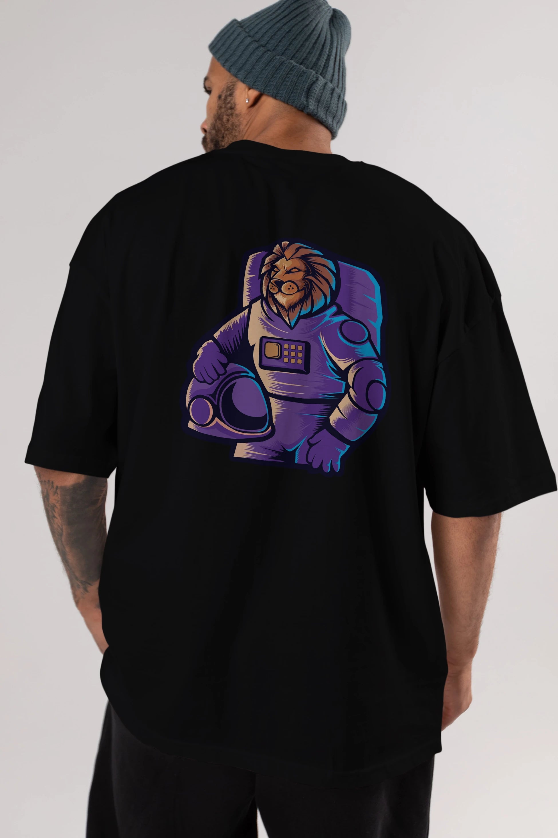 Astroking Arka Baskılı Oversize t-shirt Erkek Kadın Unisex