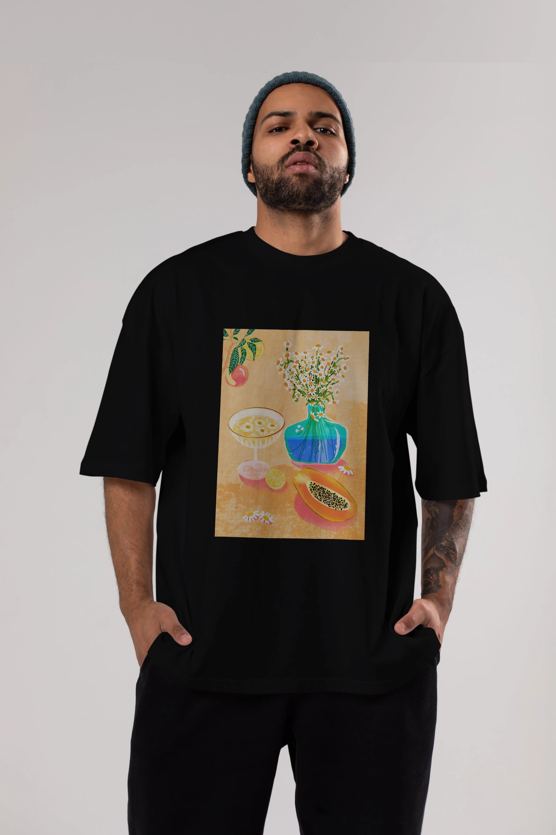 Cheers 2 Ön Baskılı Oversize t-shirt Erkek Kadın Unisex %100 Pamuk Bisiklet Yaka tişort