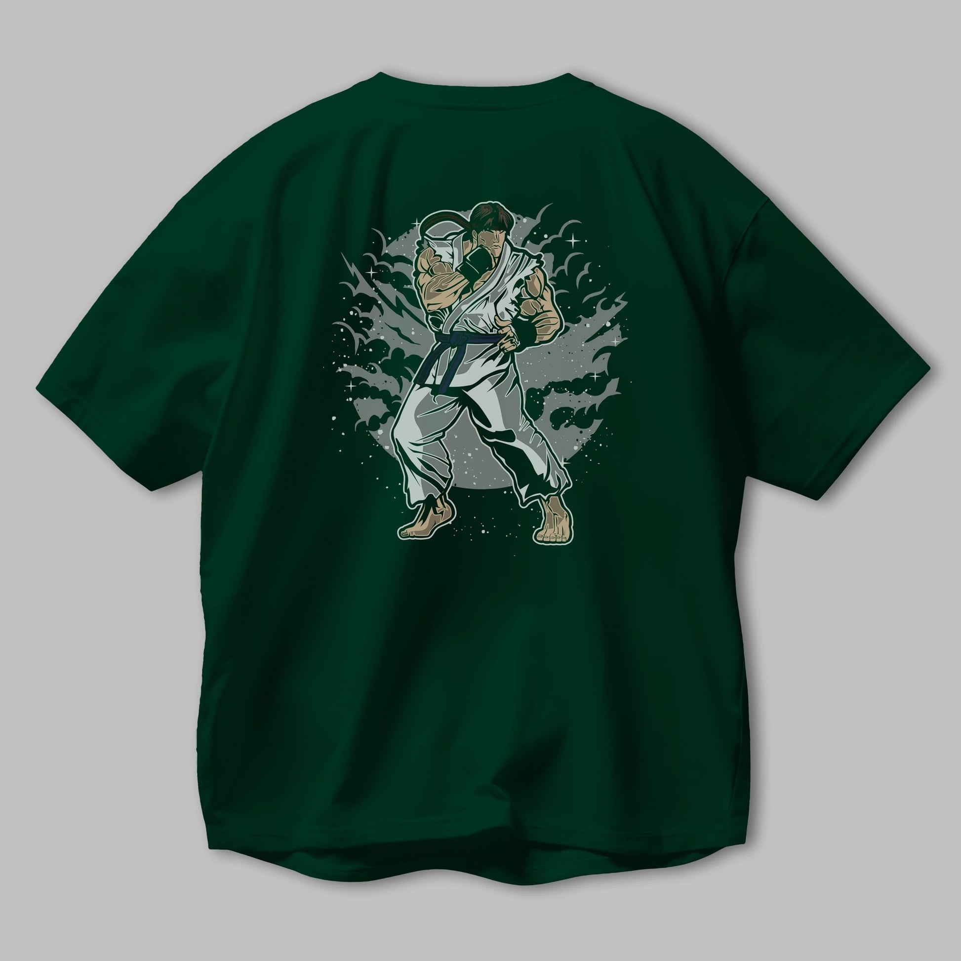 RYU Arka Baskılı Oversize t-shirt Erkek Kadın Unisex %100 Pamuk