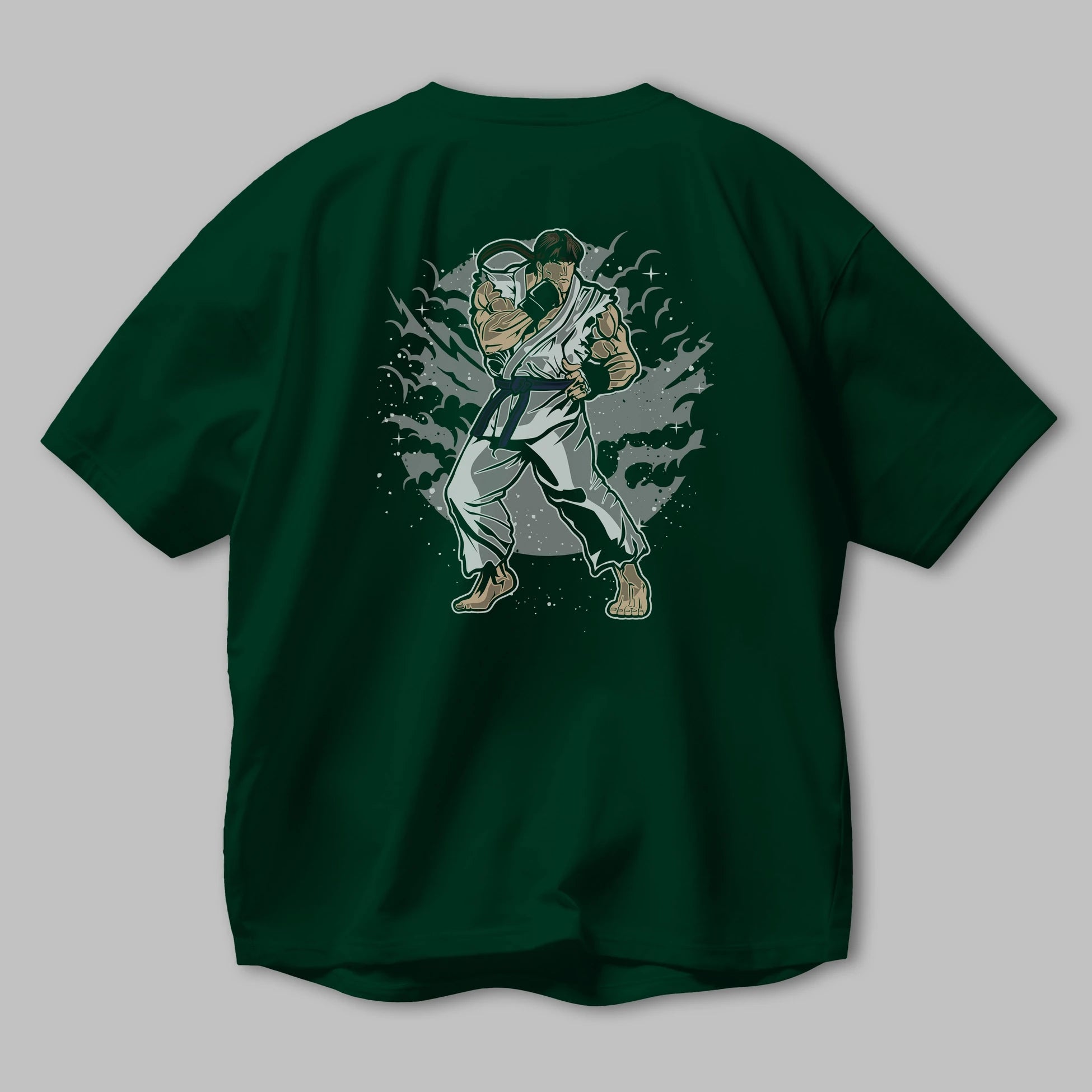 RYU Arka Baskılı Oversize t-shirt Erkek Kadın Unisex %100 Pamuk