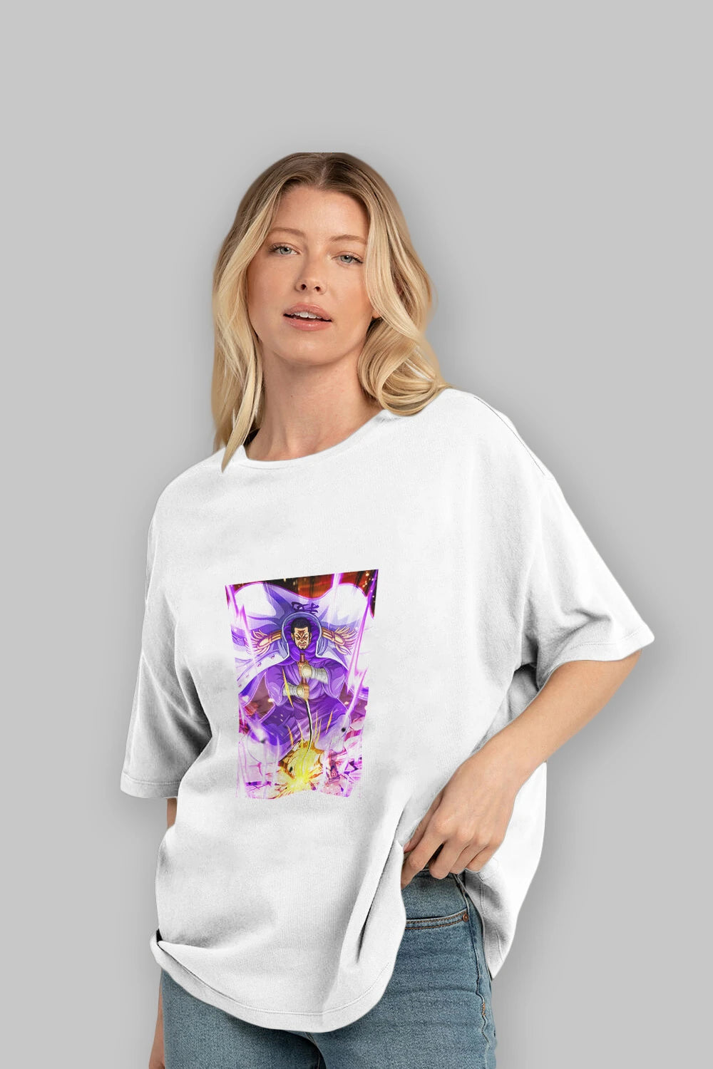Issho Anime Ön Baskılı Oversize t-shirt Erkek Kadın Unisex