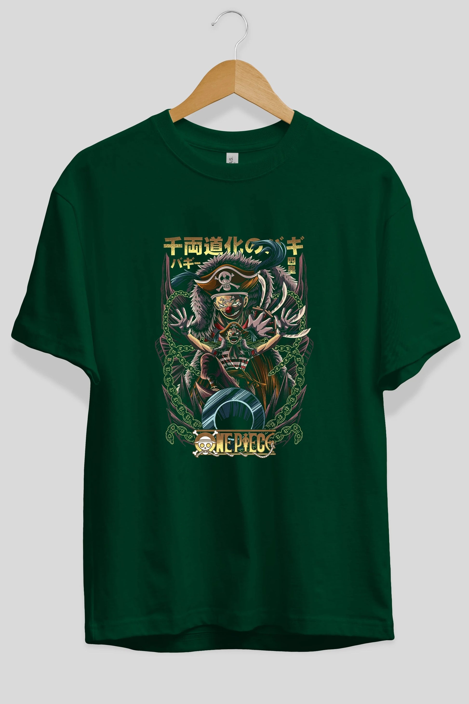 ONE PIECE (5) Anime Ön Baskılı Oversize t-shirt %100 pamuk Erkek Kadın Unisex