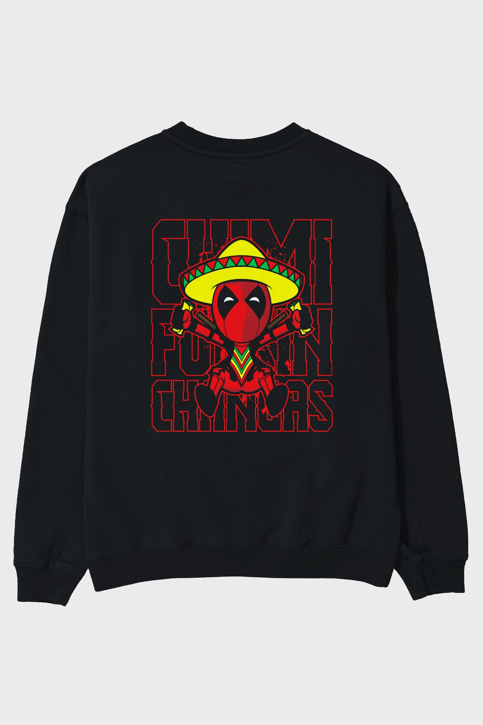 Deadpool (14) Arka Baskılı Oversize Sweatshirt Erkek Kadın Unisex