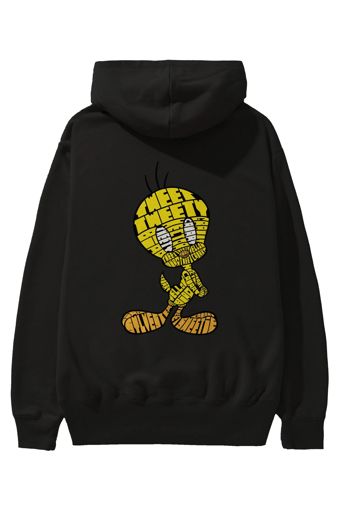 Tweety Arka Baskılı Hoodie Oversize Kapüşonlu Sweatshirt Erkek Kadın Unisex