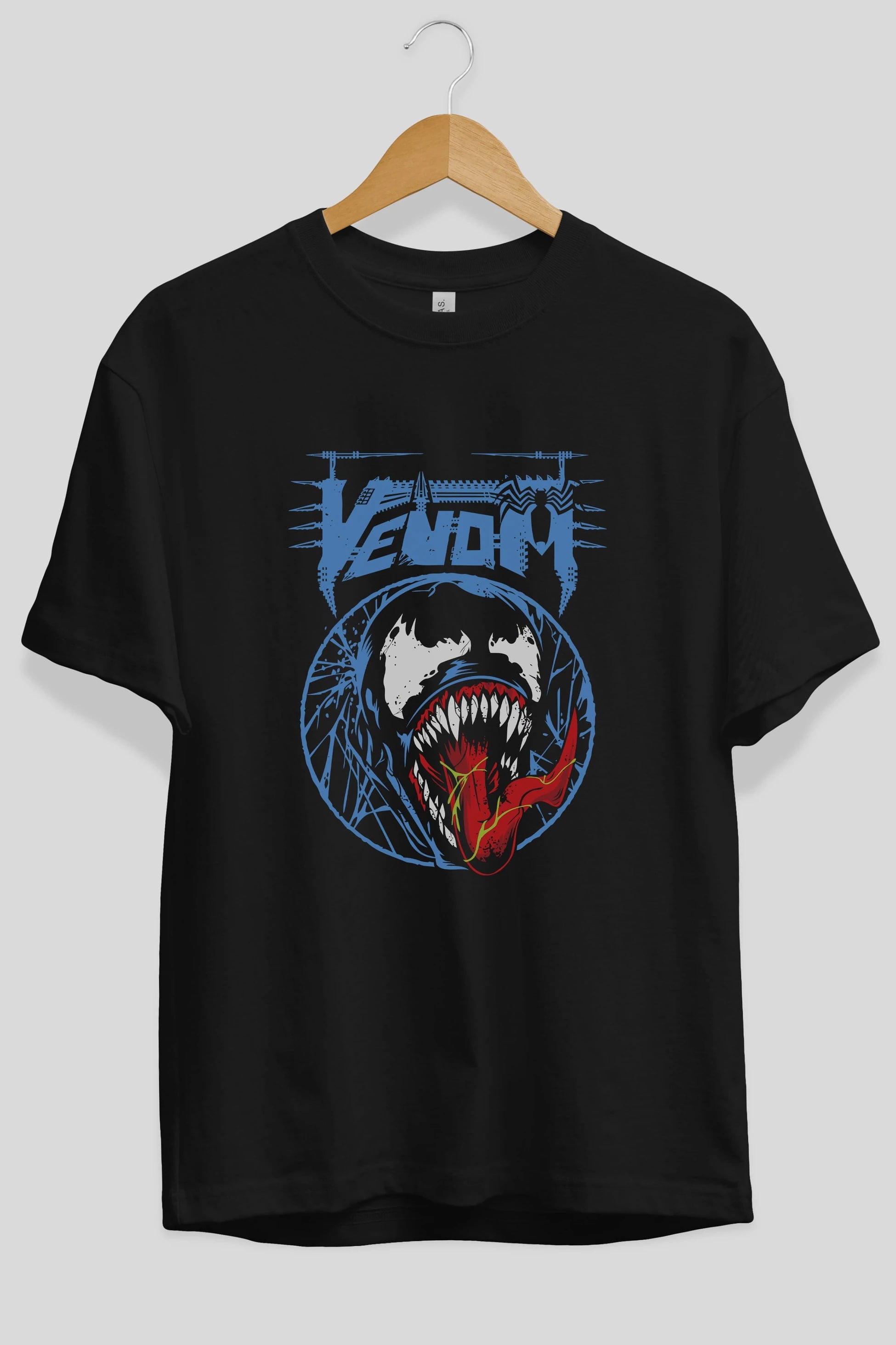 Venom (23) Ön Baskılı Oversize t-shirt Erkek Kadın Unisex %100 Pamuk Bisiklet Yaka tişort