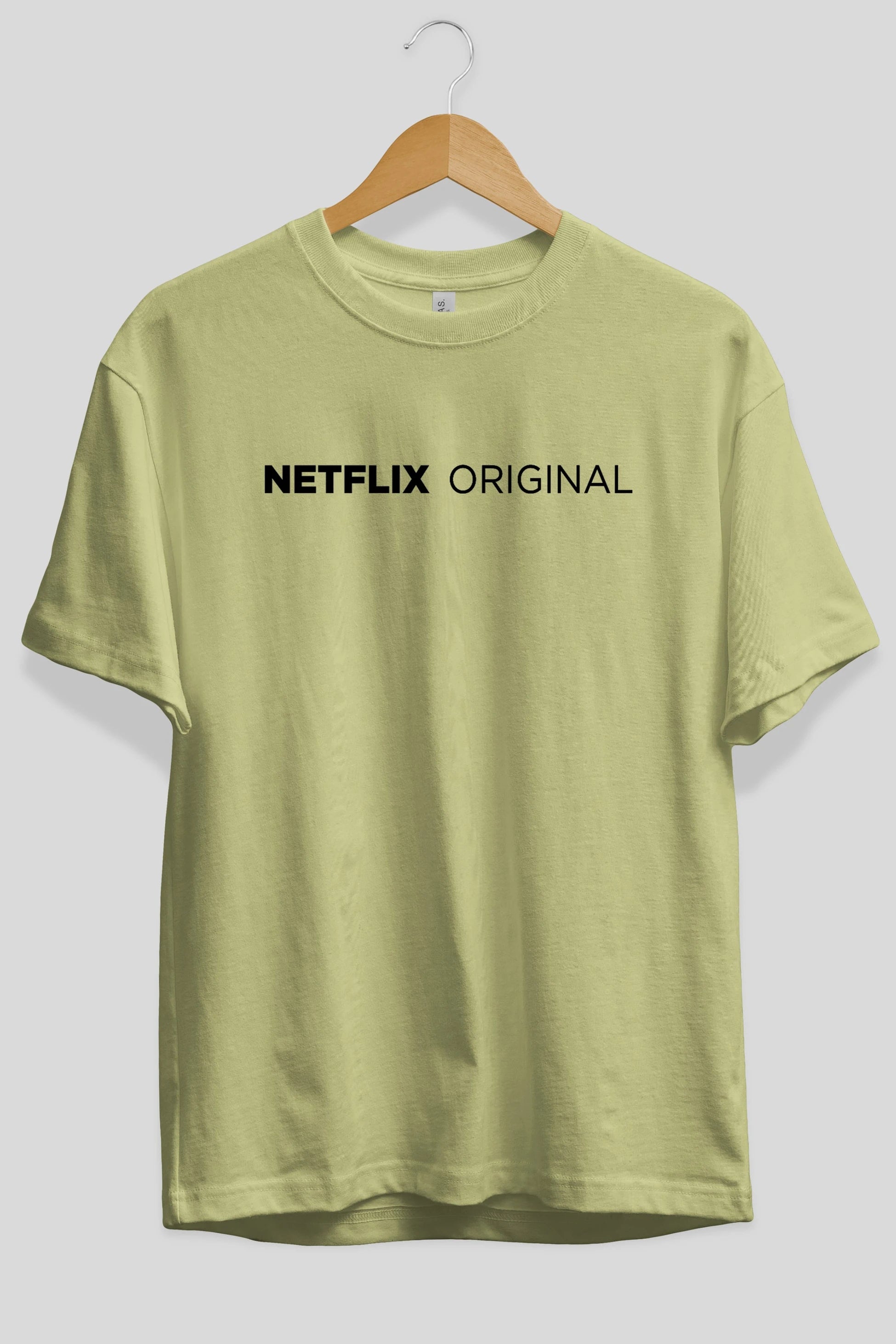 Netflix Original Ön Baskılı Oversize t-shirt %100 pamuk Erkek Kadın Unisex