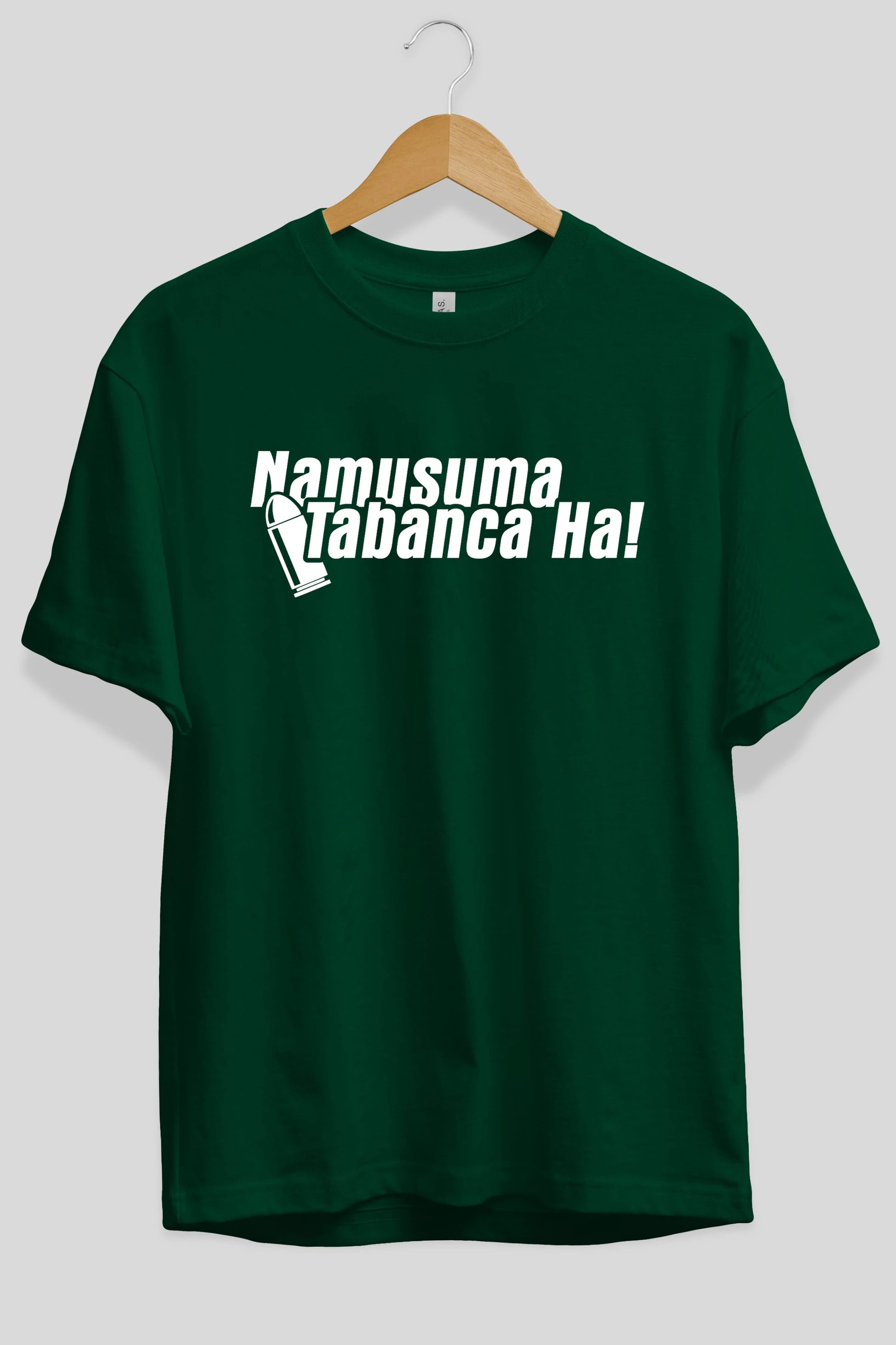 Namusuma Tabanca Ön Baskılı Oversize t-shirt %100 pamuk Erkek Kadın Unisex