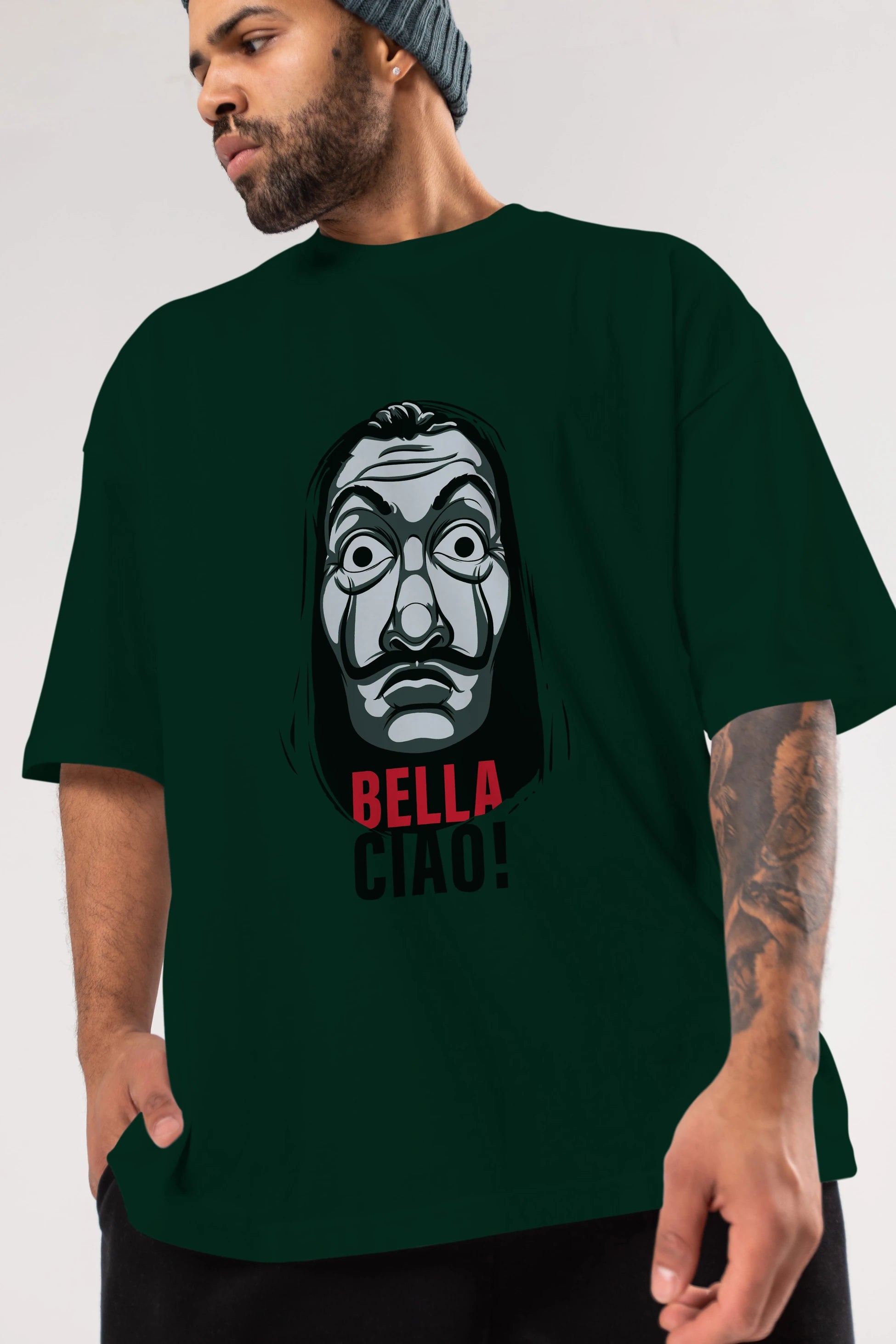 La Casa De Papel (12) Ön Baskılı Oversize t-shirt Erkek Kadın Unisex %100 Pamuk Bisiklet Yaka tişort
