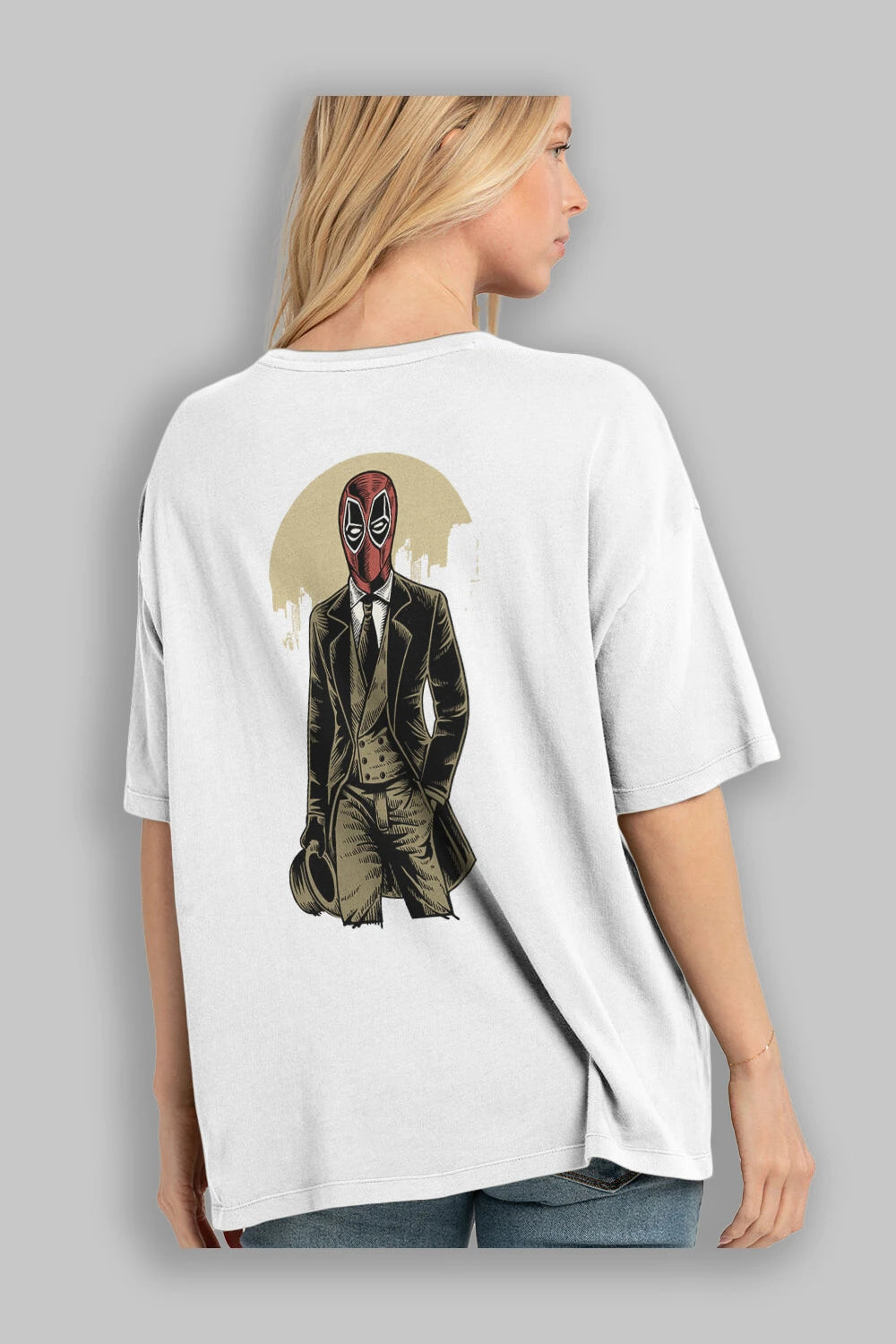 Classic Mercenary Arka Baskılı Oversize t-shirt Erkek Kadın Unisex %100 Pamuk