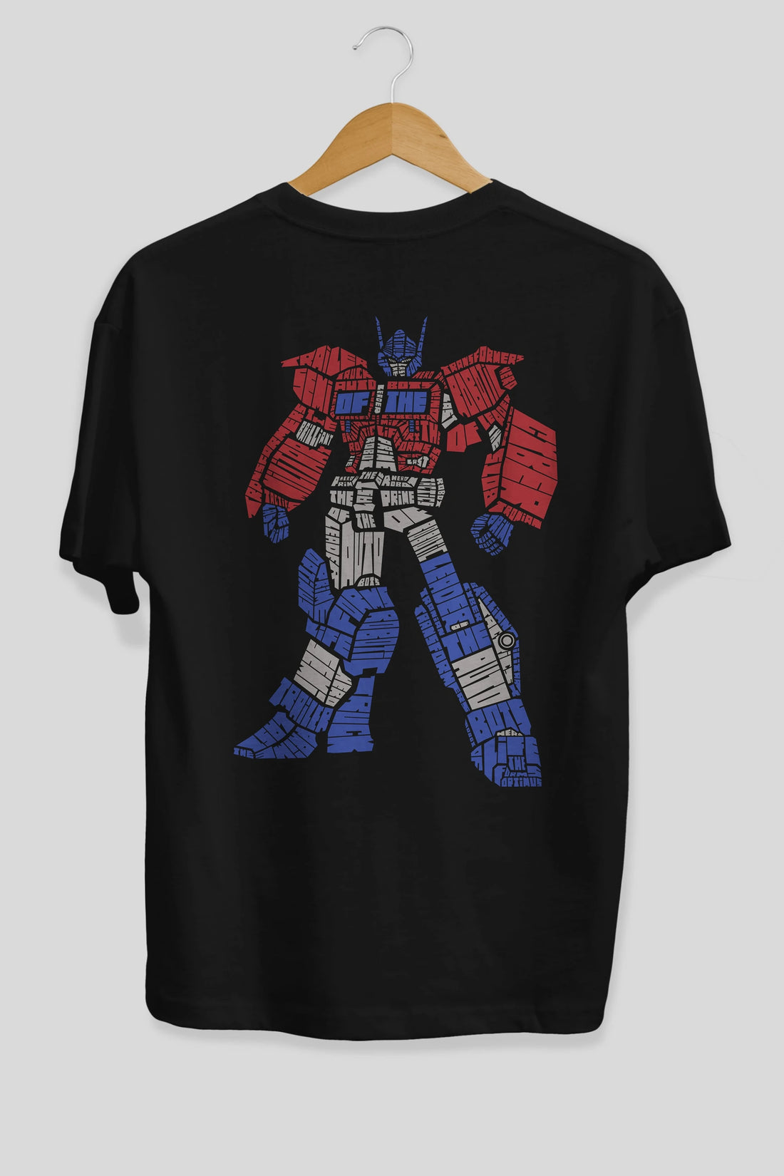 Optimus Prime Arka Baskılı Oversize t-shirt %100 pamuk Erkek Kadın Unisex