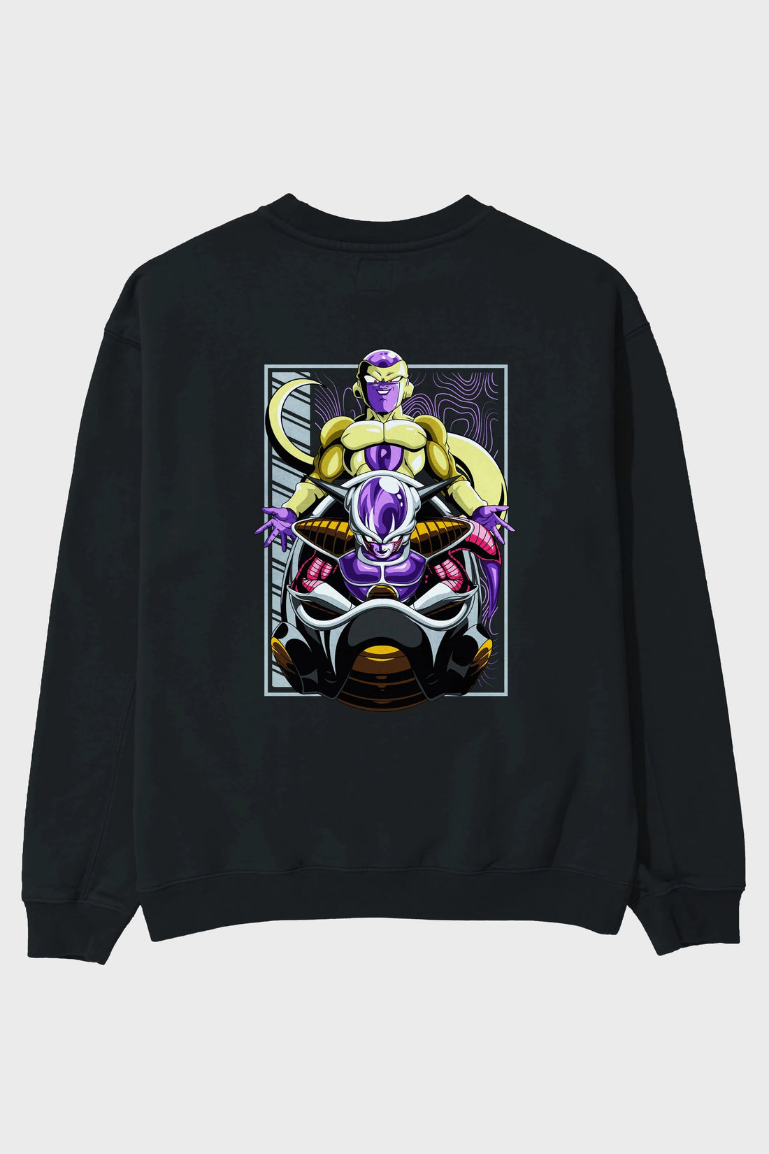 DragonBall Freezer Anime Arka Baskılı Oversize Sweatshirt Erkek Kadın Unisex