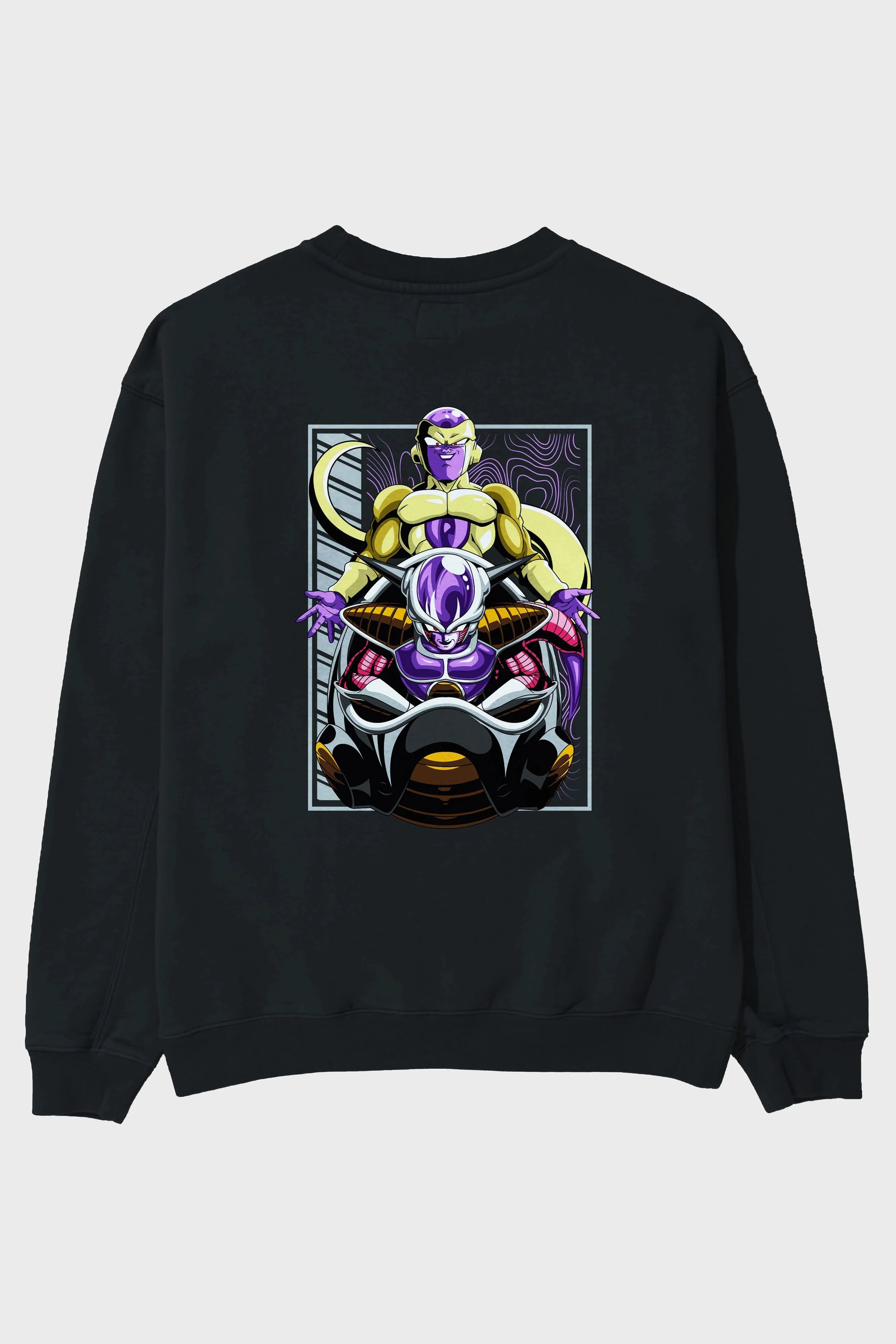 DragonBall Freezer Anime Arka Baskılı Oversize Sweatshirt Erkek Kadın Unisex