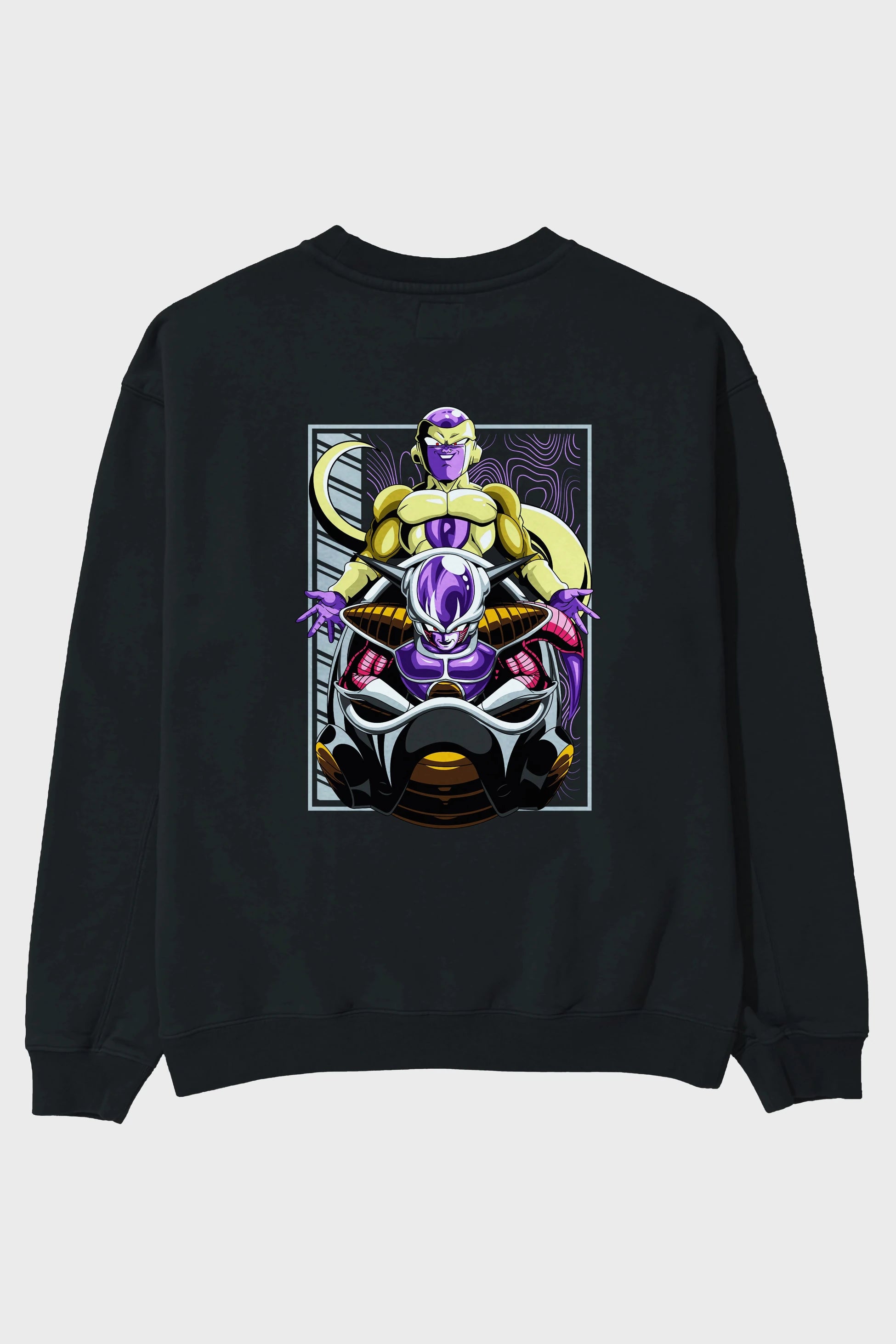 DragonBall Freezer Anime Arka Baskılı Oversize Sweatshirt Erkek Kadın Unisex