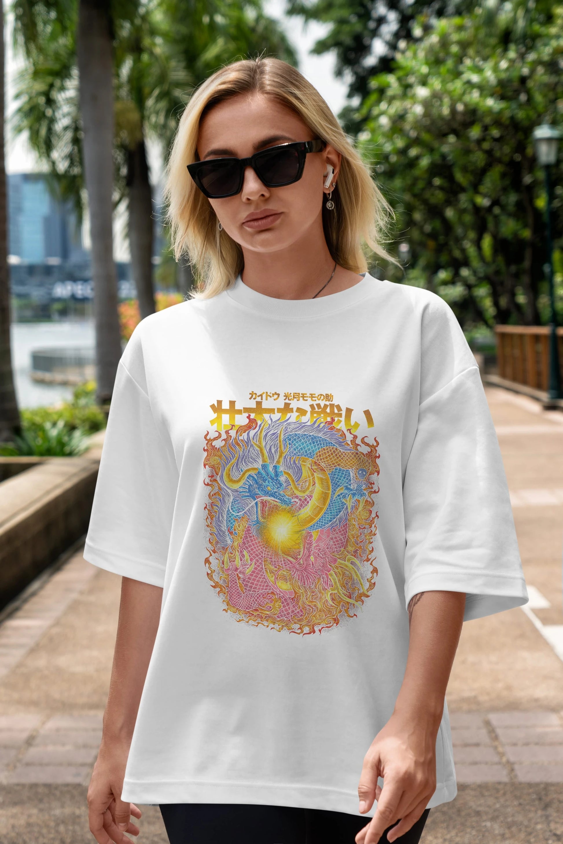 ONE PIECE (4) Anime Ön Baskılı Oversize t-shirt %100 pamuk Erkek Kadın Unisex