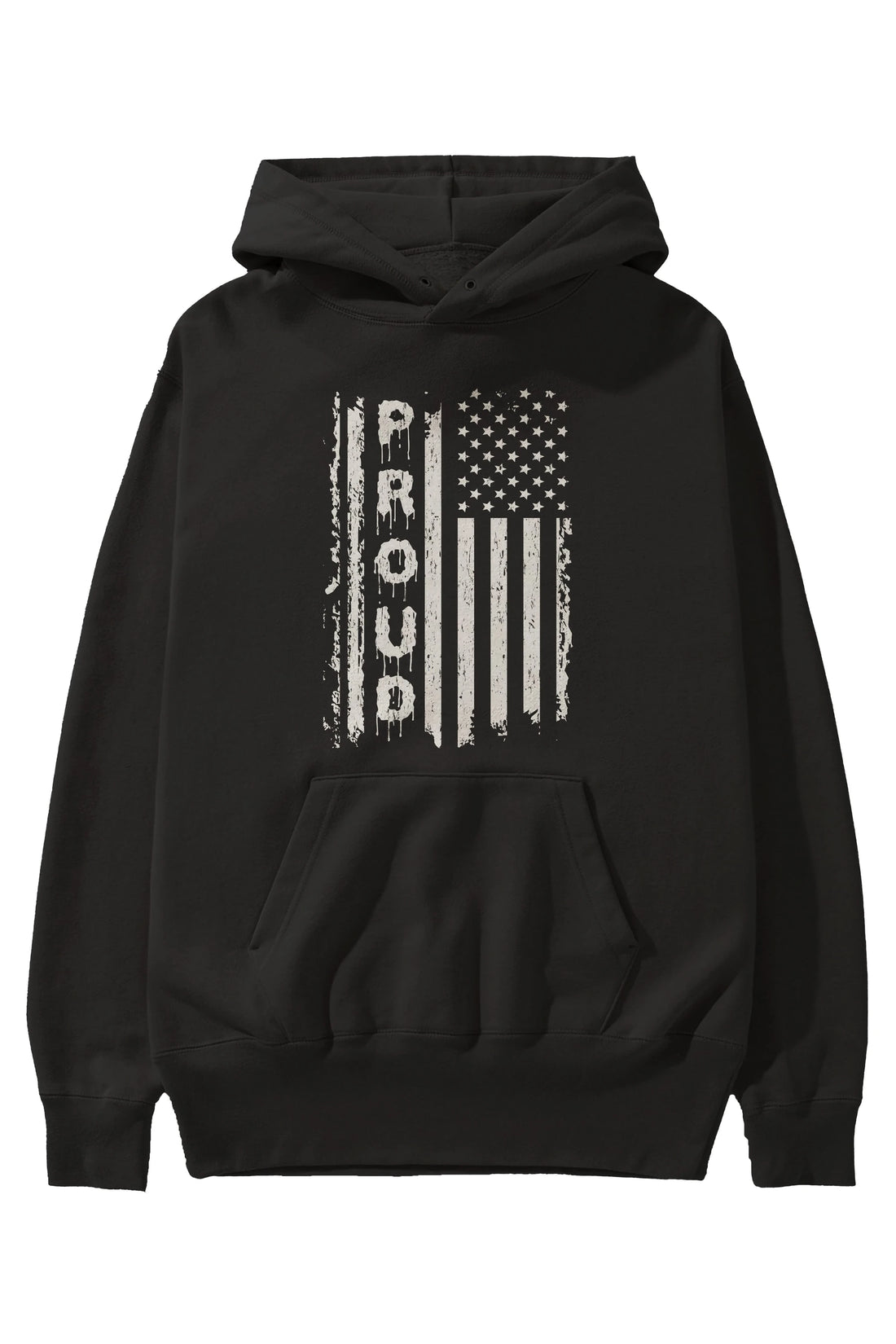 Proud Ön Baskılı Oversize Hoodie Kapüşonlu Sweatshirt Erkek Kadın Unisex