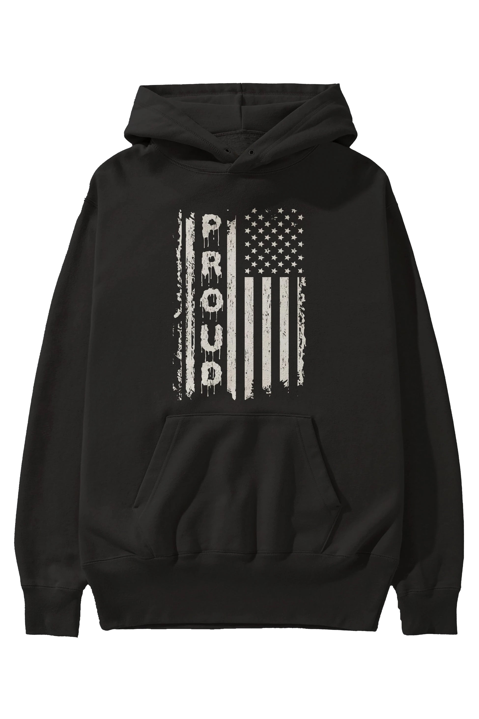 Proud Ön Baskılı Oversize Hoodie Kapüşonlu Sweatshirt Erkek Kadın Unisex